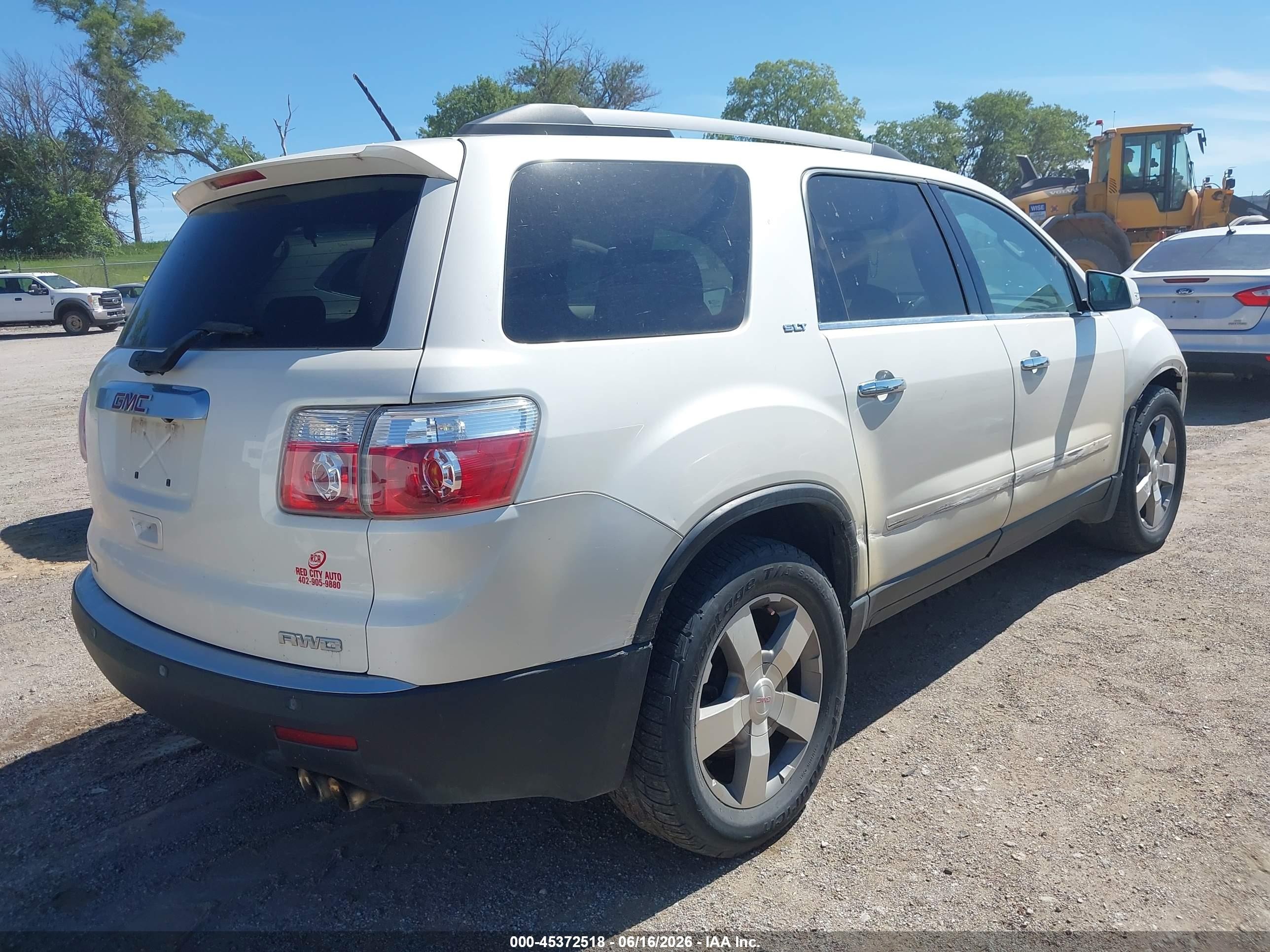 2011 Gmc Acadia Slt-1 Белый vin: 1GKKVRED8BJ311865