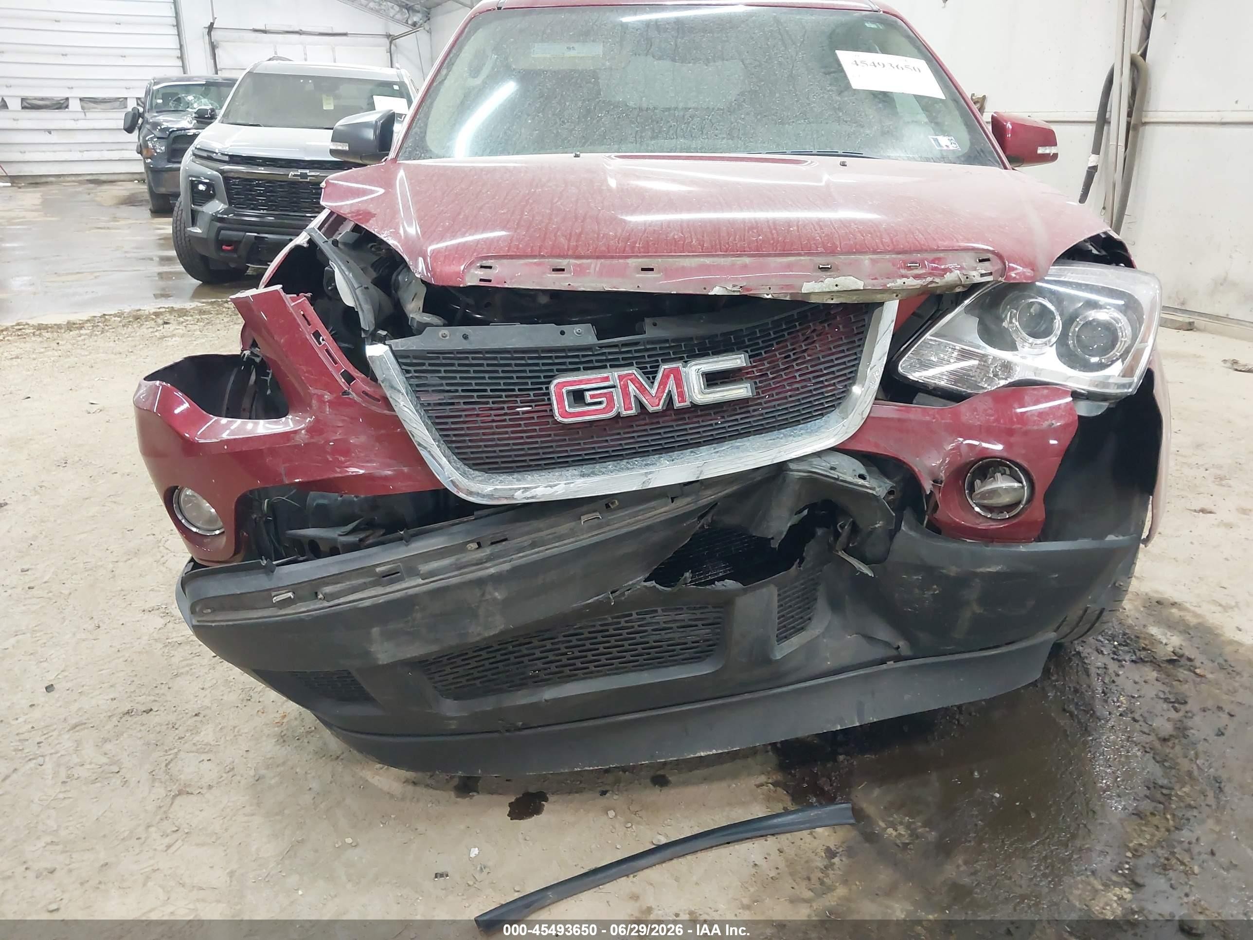 2012 Gmc Acadia Slt-1 Burgundy vin: 1GKKVRED8CJ117869