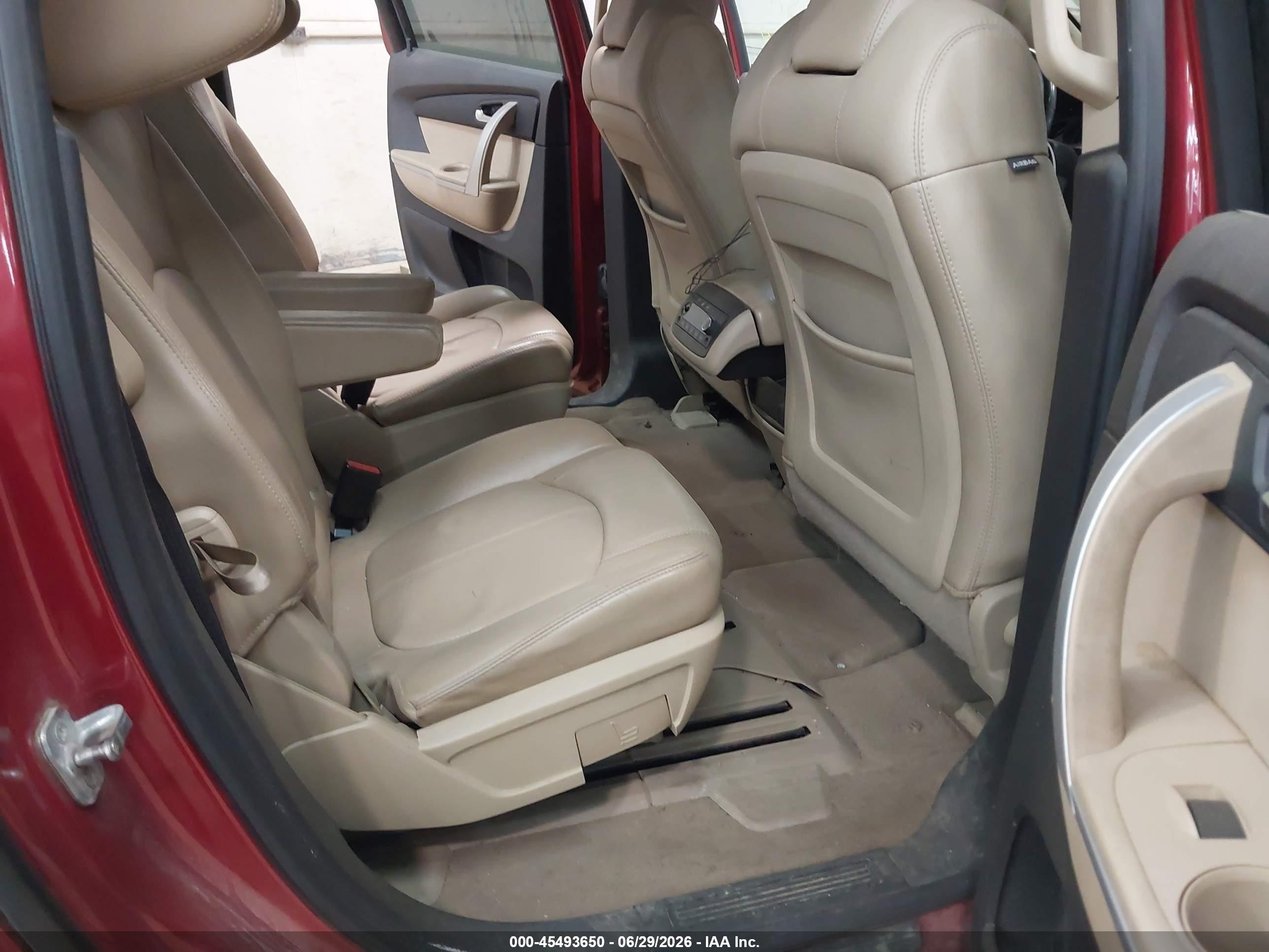 2012 Gmc Acadia Slt-1 Burgundy vin: 1GKKVRED8CJ117869