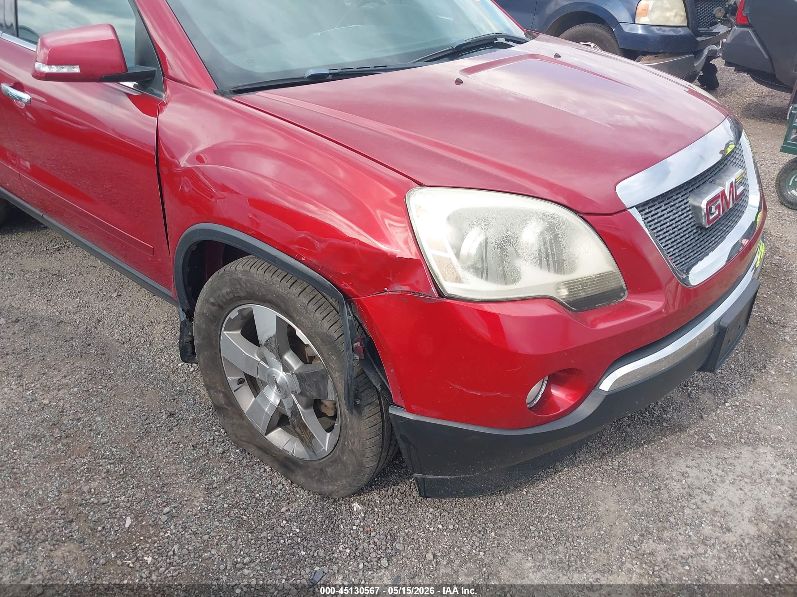 2012 Gmc Acadia Slt-1 Красный vin: 1GKKVRED8CJ297757