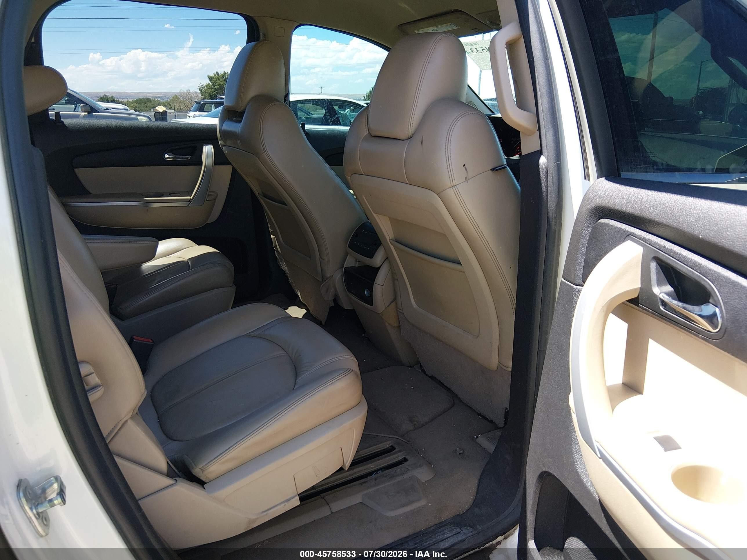 2012 Gmc Acadia Slt-1 White vin: 1GKKVRED8CJ323774
