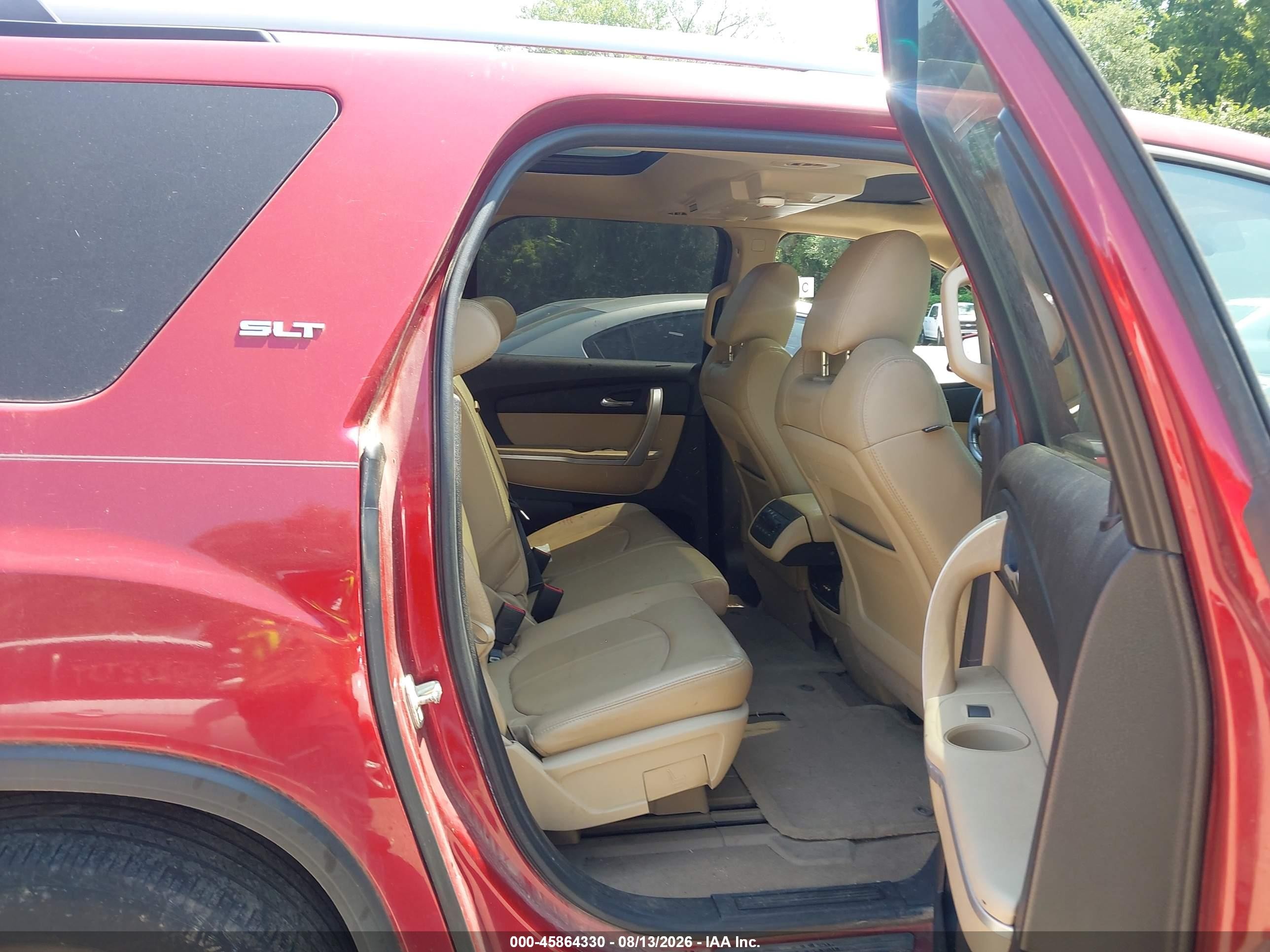 2012 Gmc Acadia Slt-1 Red vin: 1GKKVRED8CJ377687