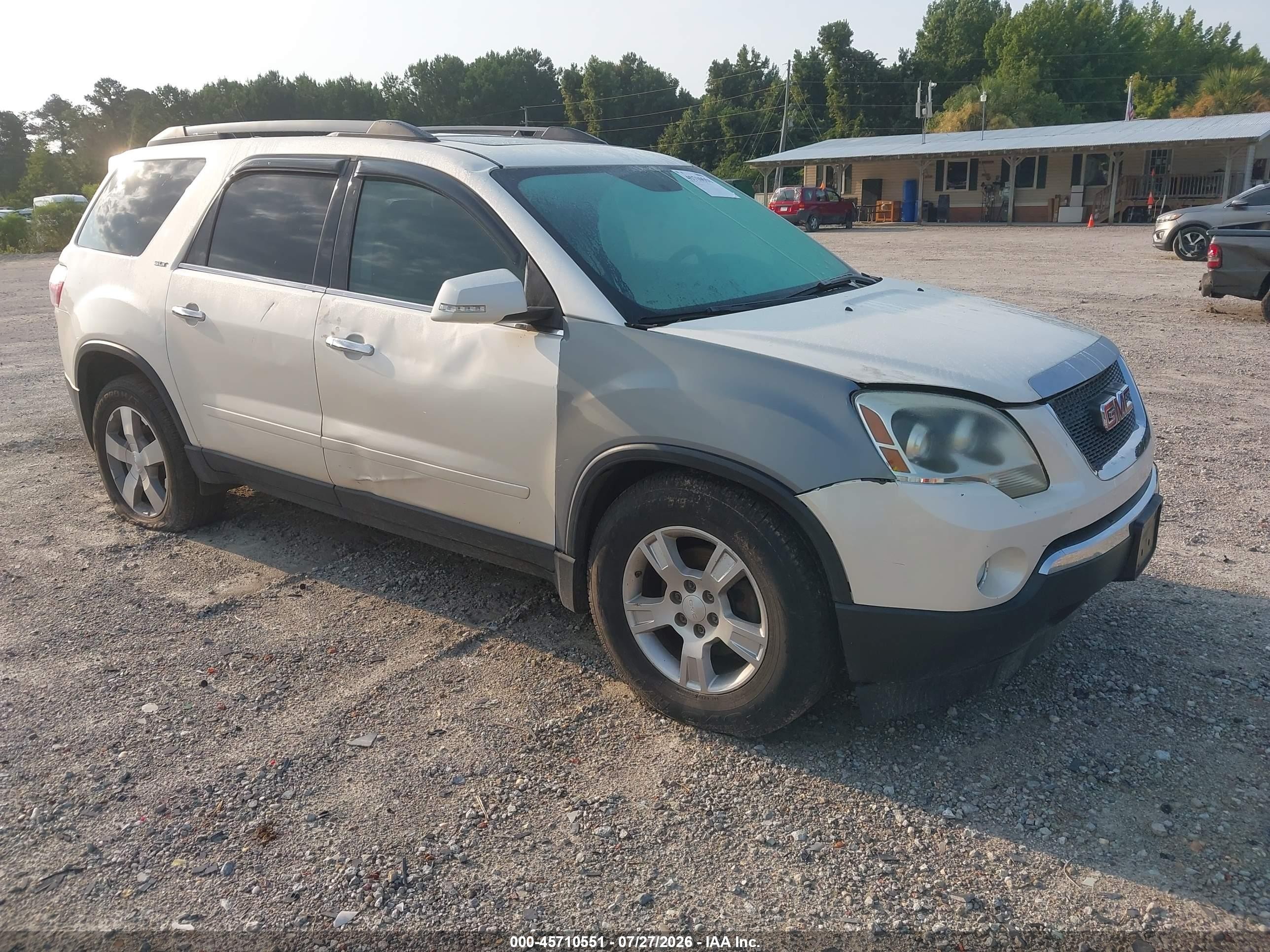2011 Gmc Acadia Slt-1 White vin: 1GKKVRED9BJ244533