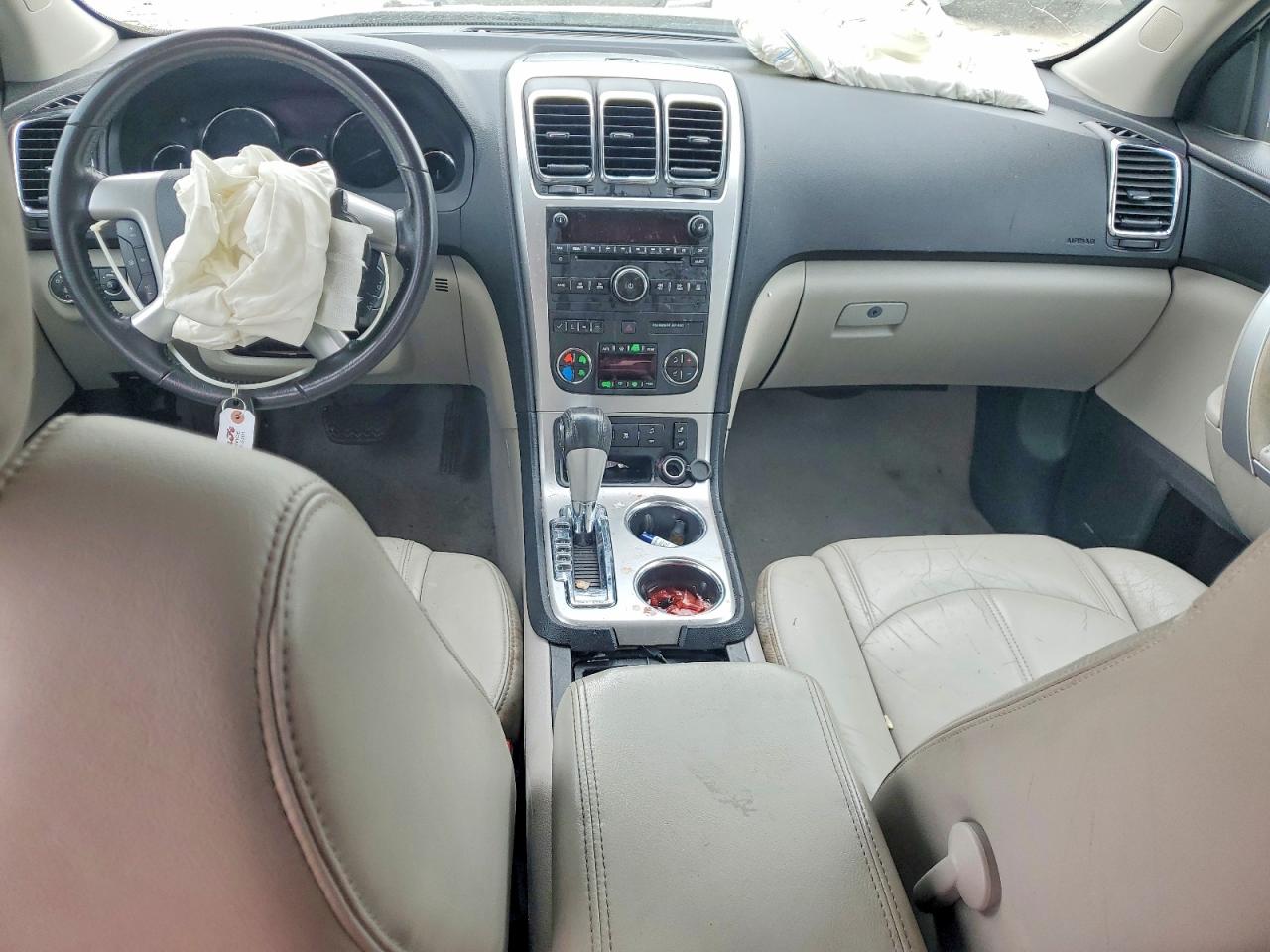 2011 Gmc Acadia Slt-1 White vin: 1GKKVRED9BJ370018