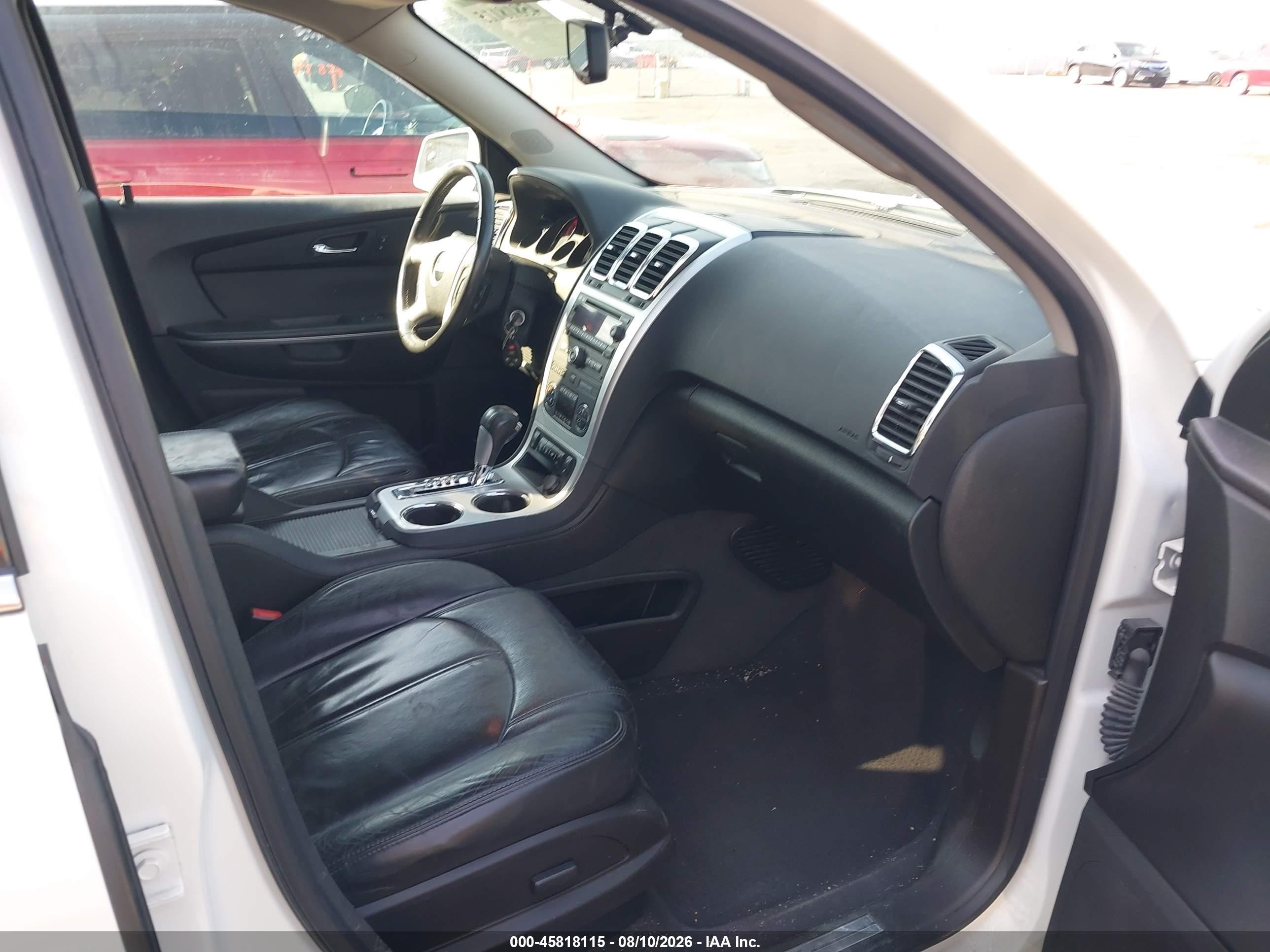 2012 Gmc Acadia Slt-1 White vin: 1GKKVRED9CJ167051