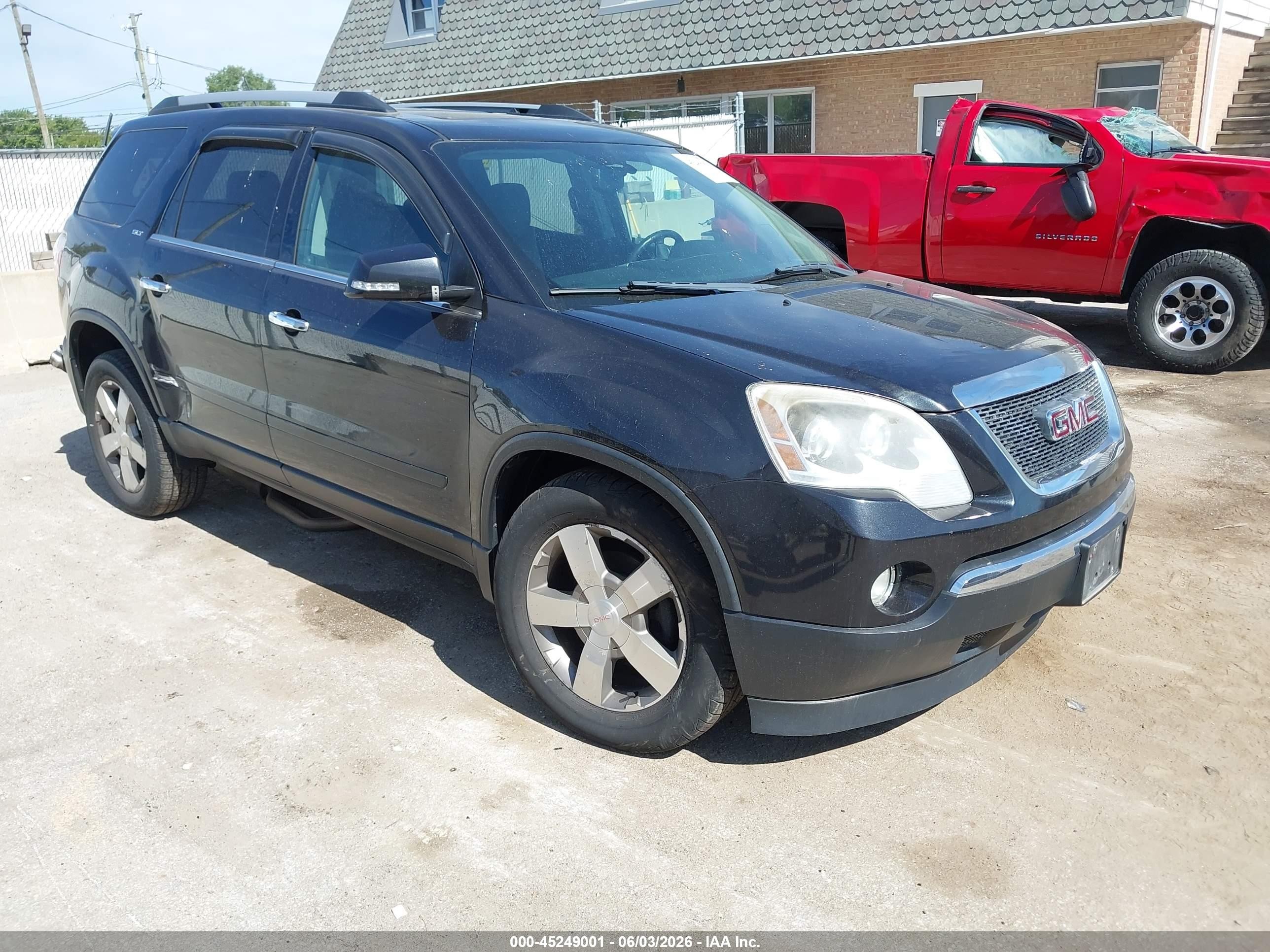 2012 Gmc Acadia Slt-1 Black vin: 1GKKVRED9CJ232075