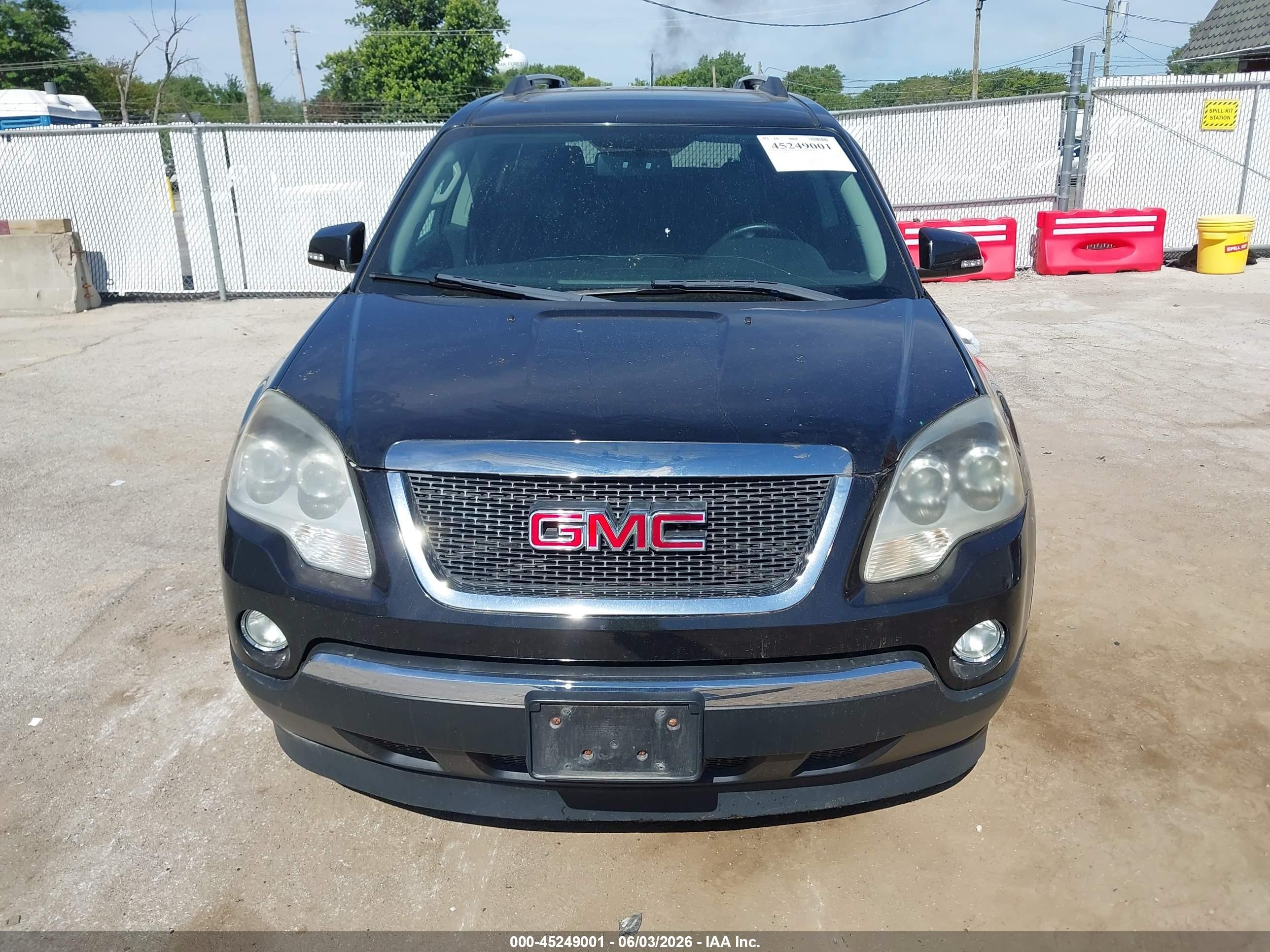 2012 Gmc Acadia Slt-1 Black vin: 1GKKVRED9CJ232075