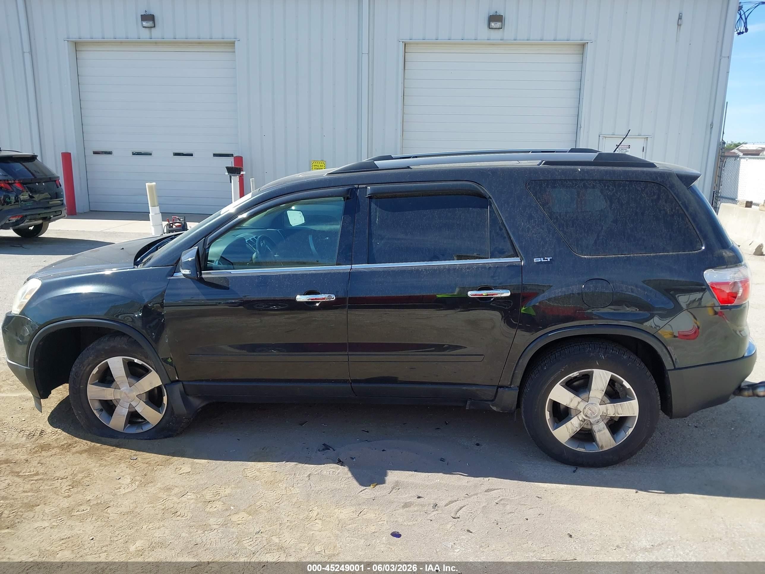 2012 Gmc Acadia Slt-1 Black vin: 1GKKVRED9CJ232075