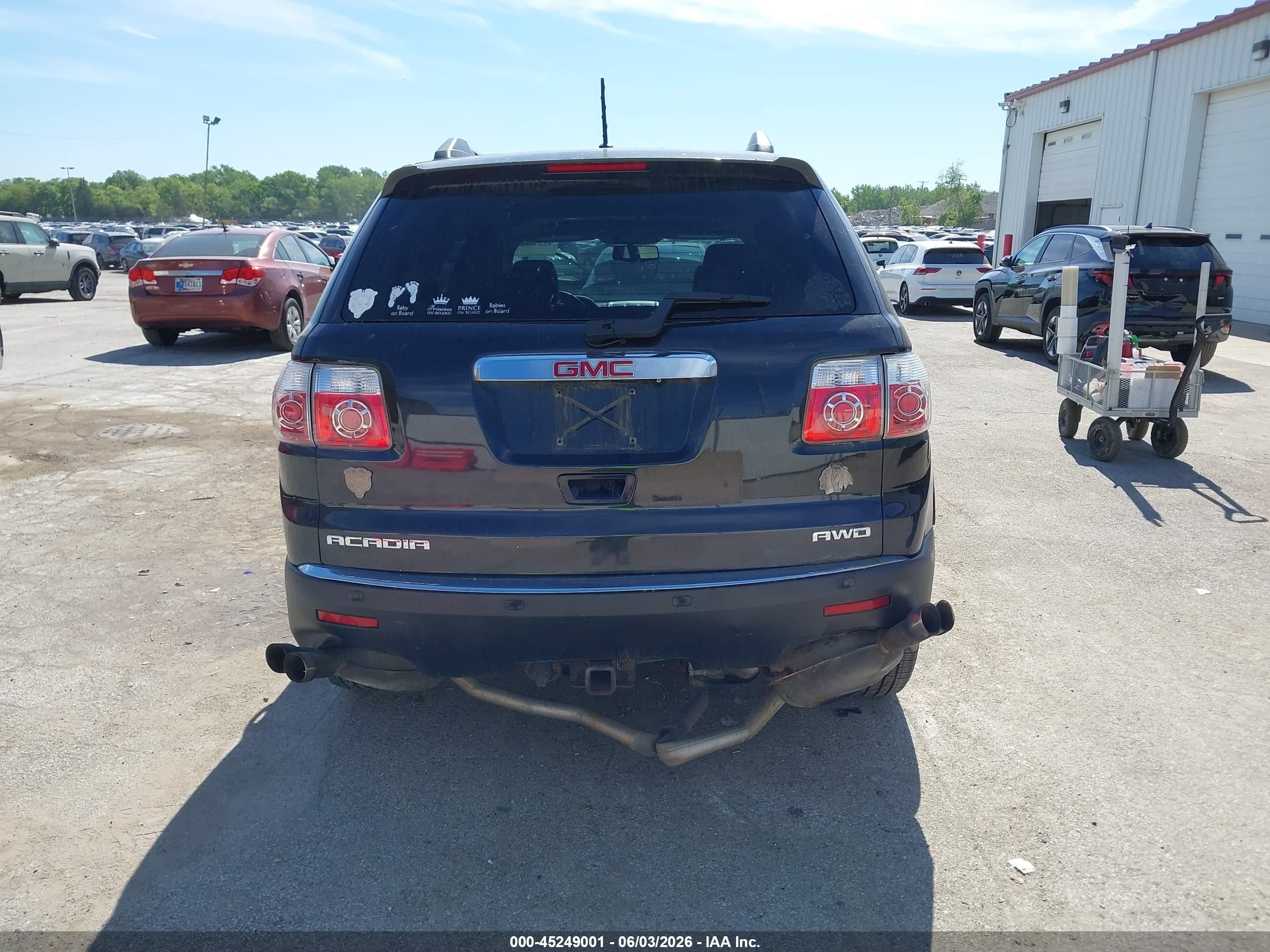 2012 Gmc Acadia Slt-1 Black vin: 1GKKVRED9CJ232075