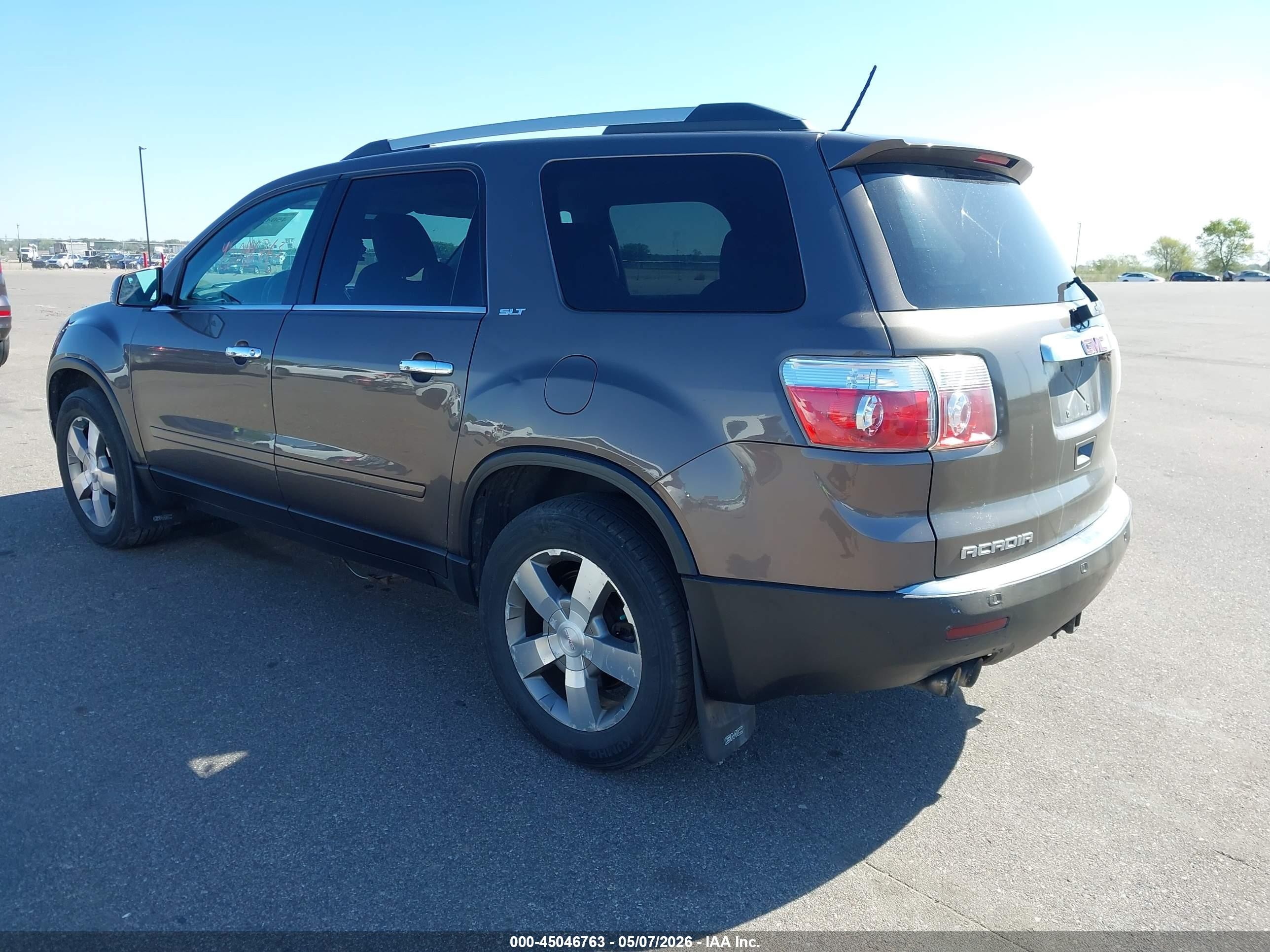 2012 Gmc Acadia Slt-1 Brown vin: 1GKKVRED9CJ267943