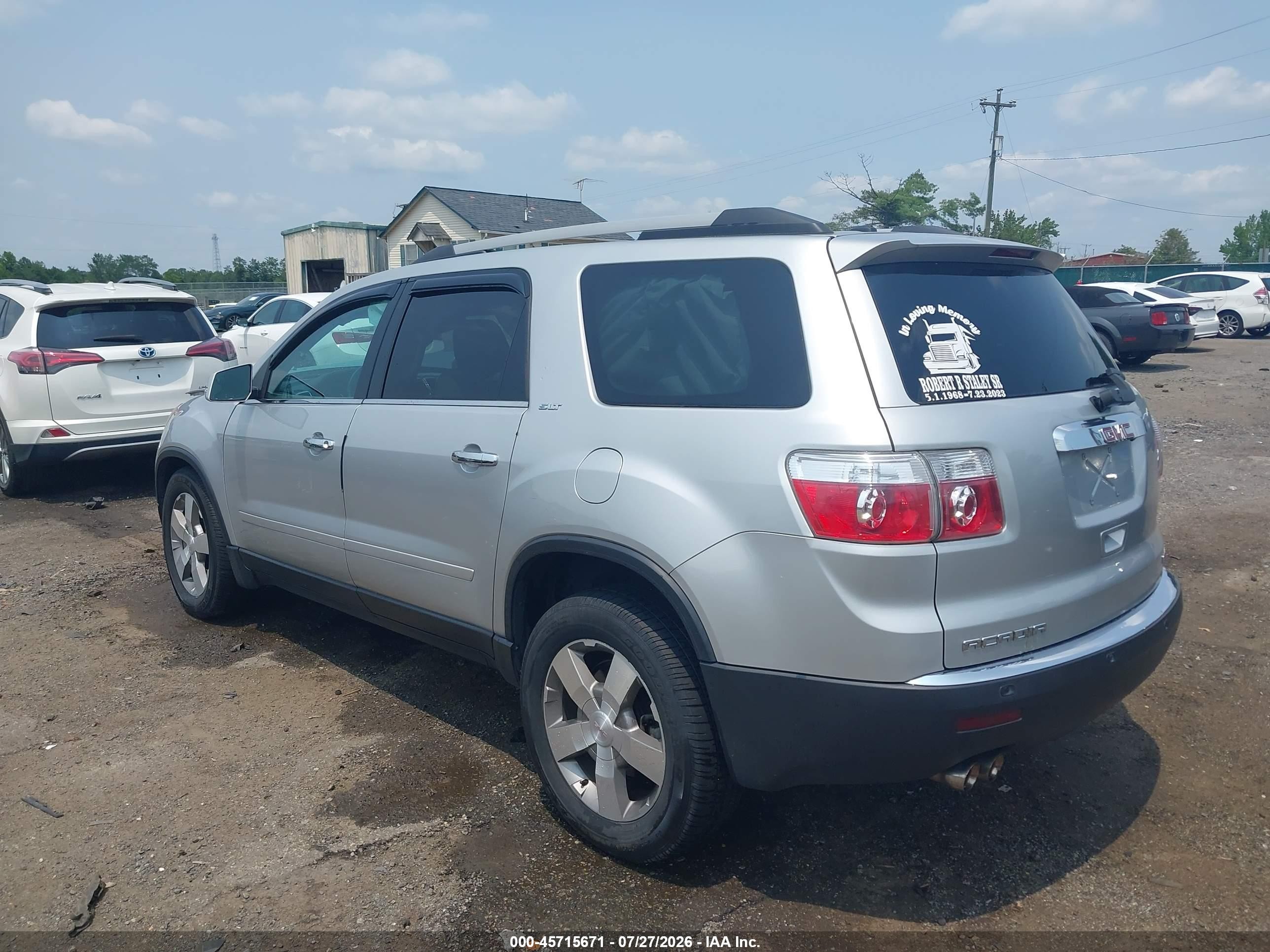 2012 Gmc Acadia Slt-1 Silver vin: 1GKKVRED9CJ334279