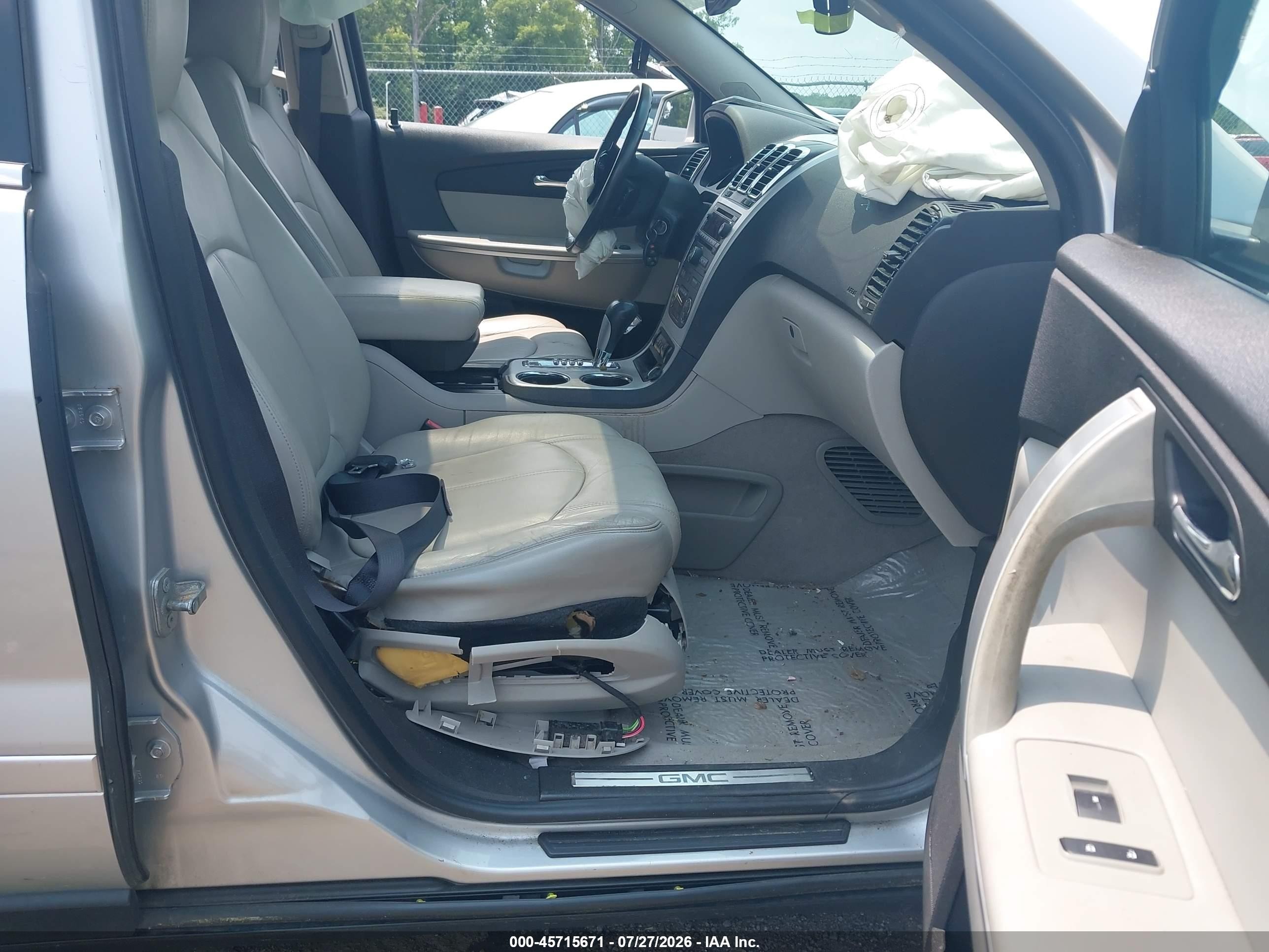 2012 Gmc Acadia Slt-1 Silver vin: 1GKKVRED9CJ334279