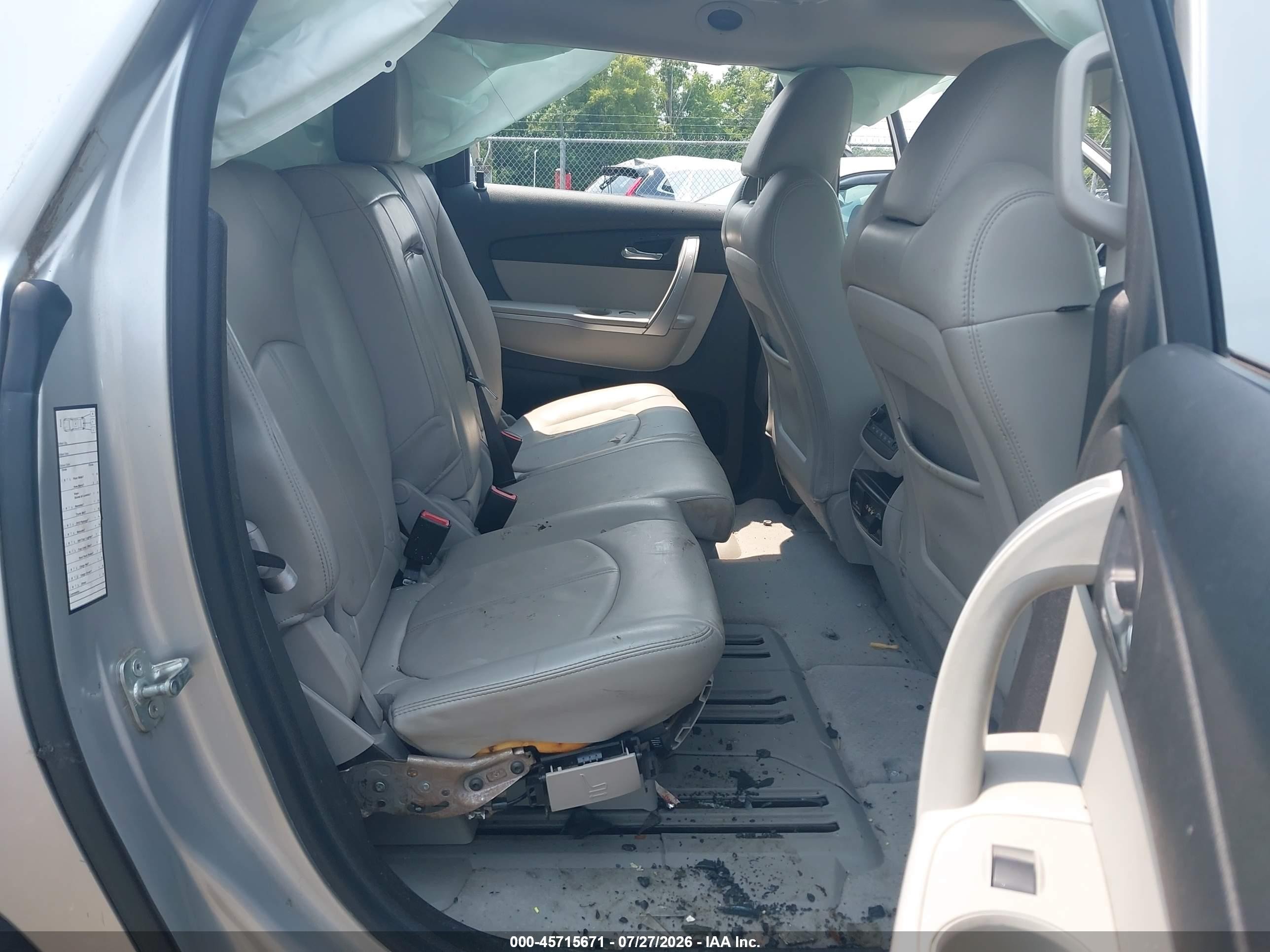 2012 Gmc Acadia Slt-1 Silver vin: 1GKKVRED9CJ334279