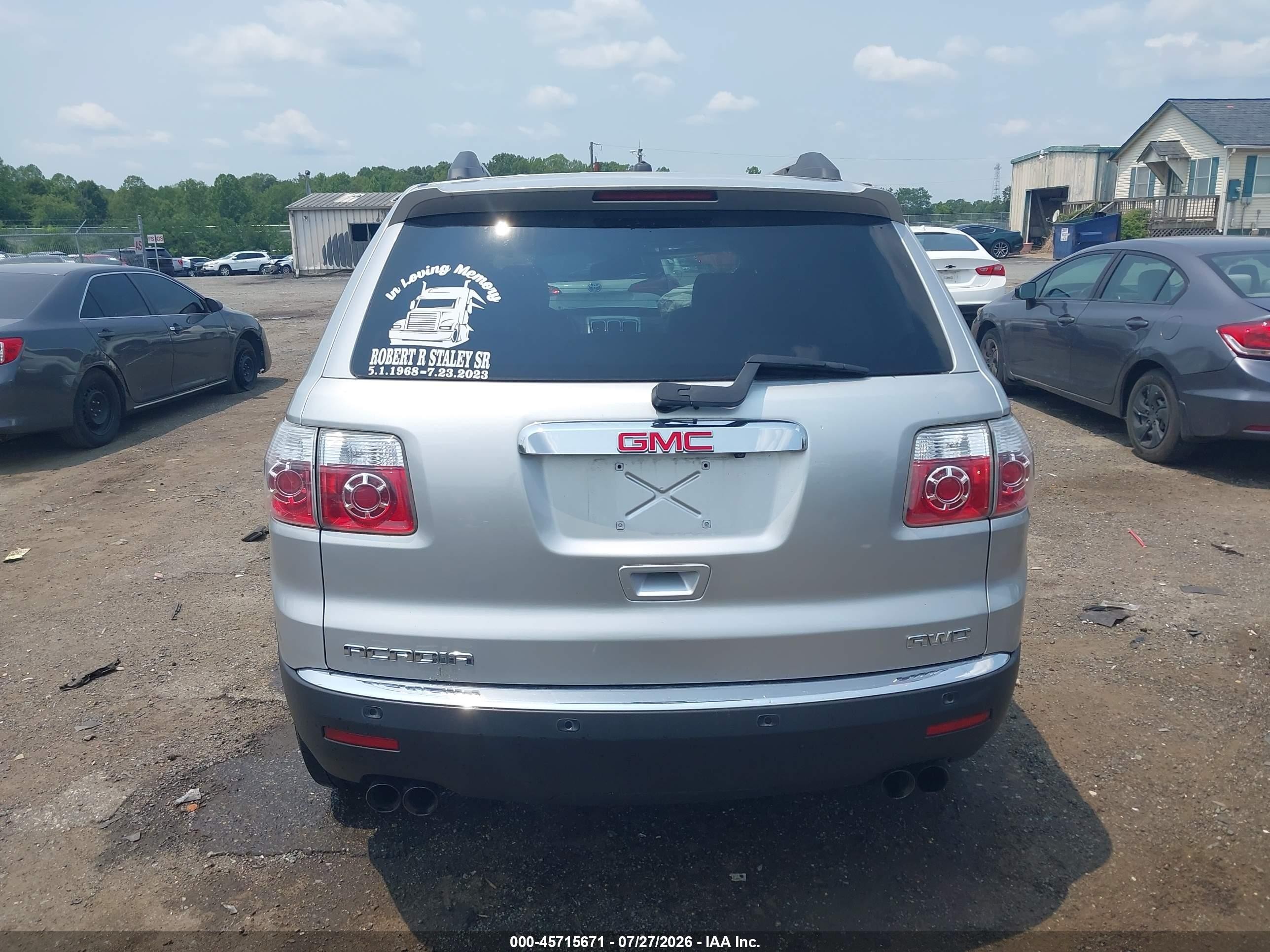 2012 Gmc Acadia Slt-1 Silver vin: 1GKKVRED9CJ334279