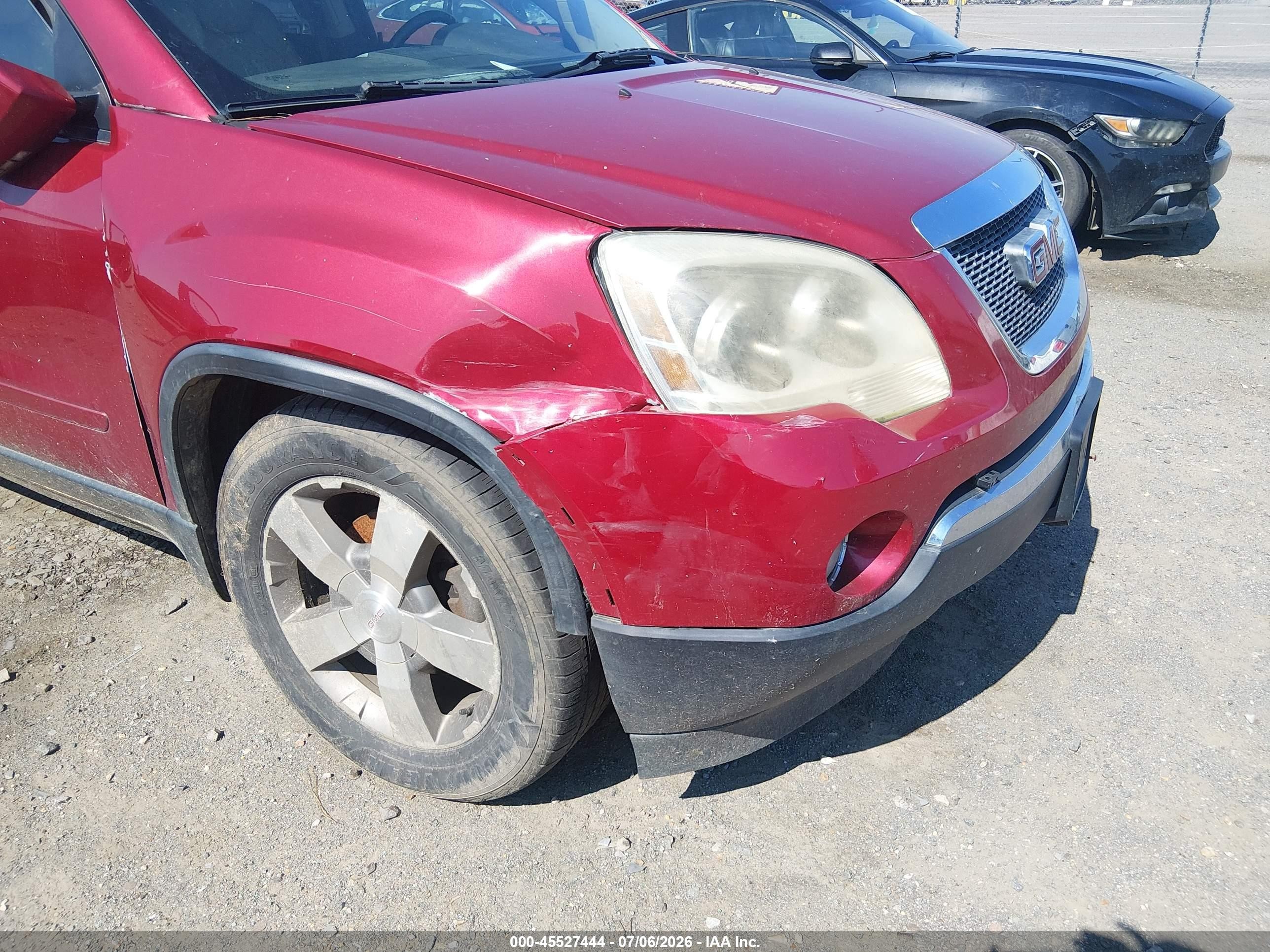 2012 Gmc Acadia Slt-1 Red vin: 1GKKVRED9CJ356170