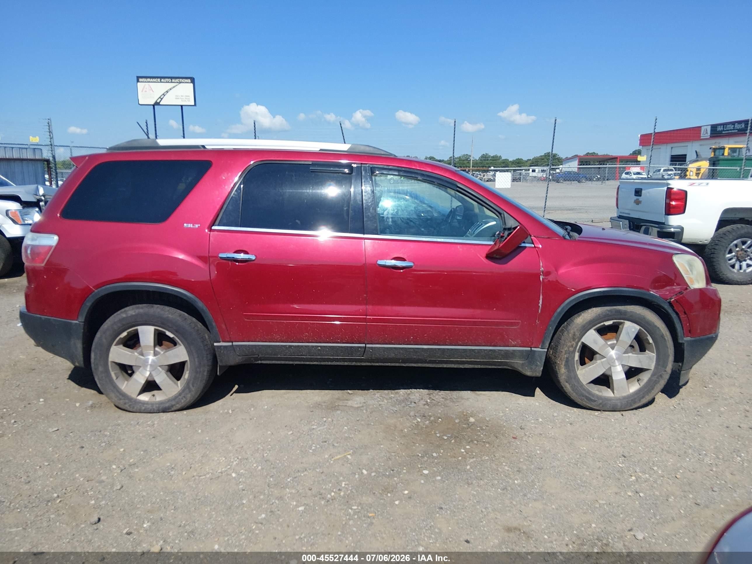 2012 Gmc Acadia Slt-1 Red vin: 1GKKVRED9CJ356170