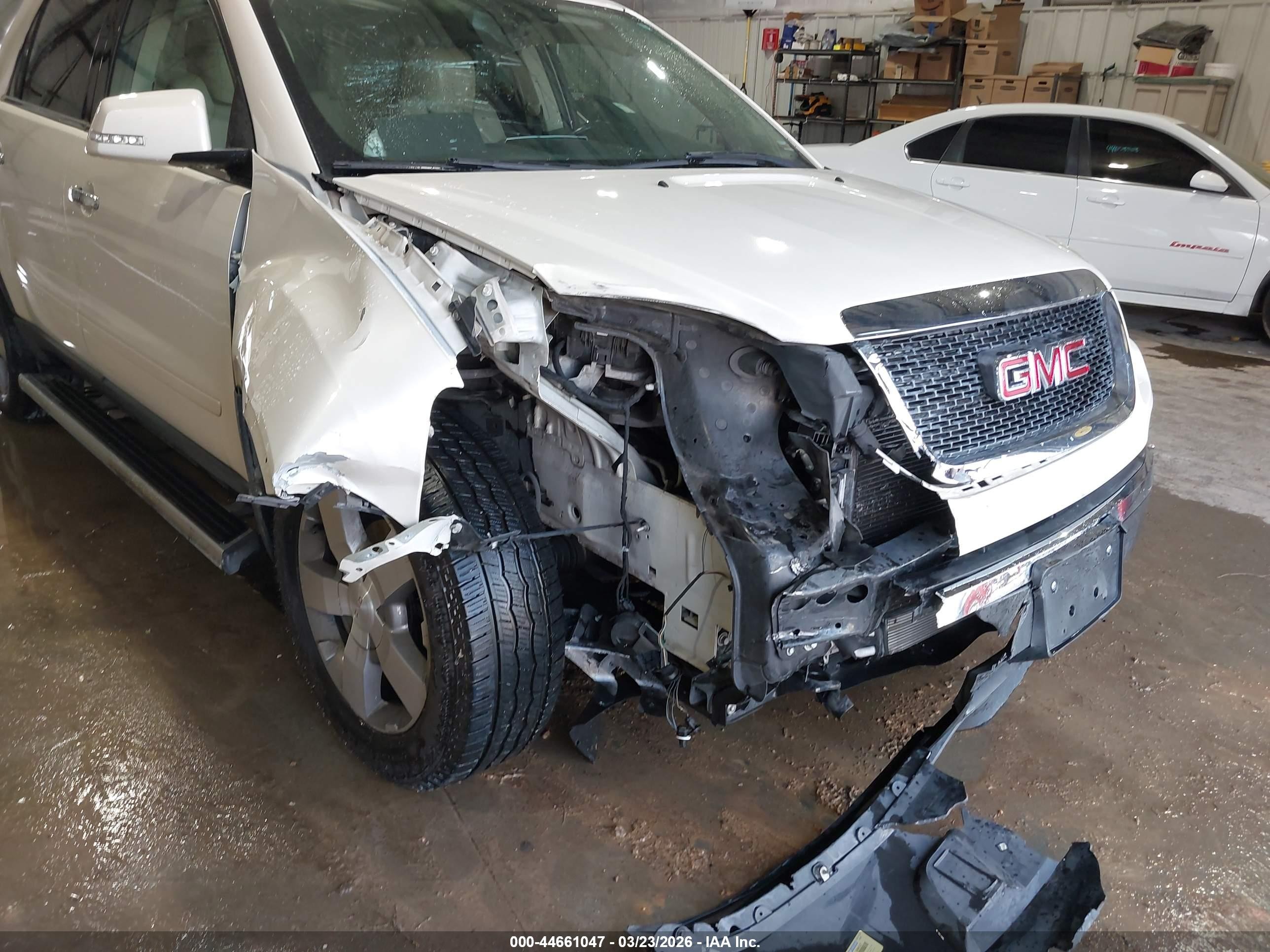 2012 Gmc Acadia Slt-1 White vin: 1GKKVRED9CJ408798
