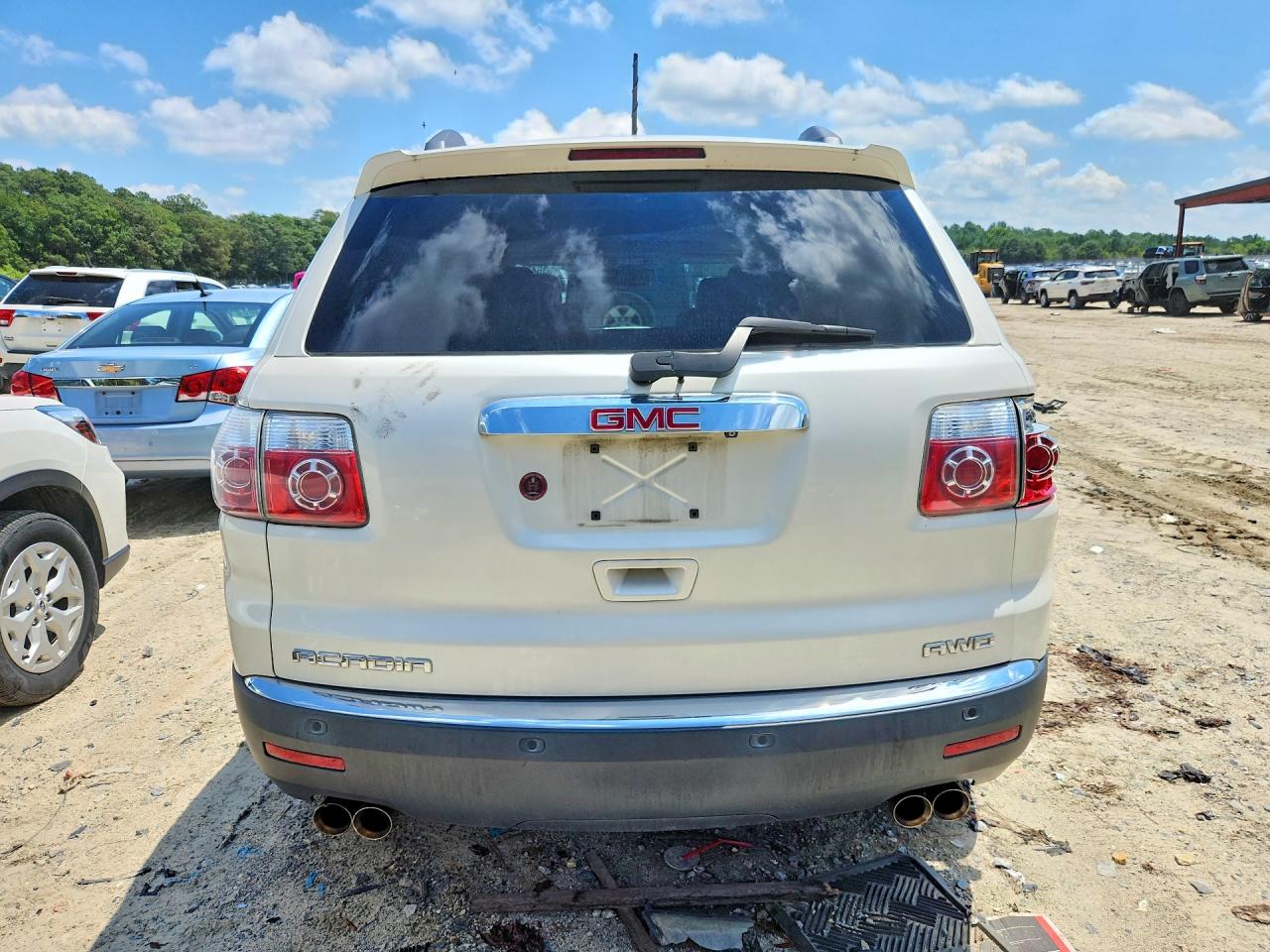 2012 Gmc Acadia Slt-1 White vin: 1GKKVREDXCJ225393