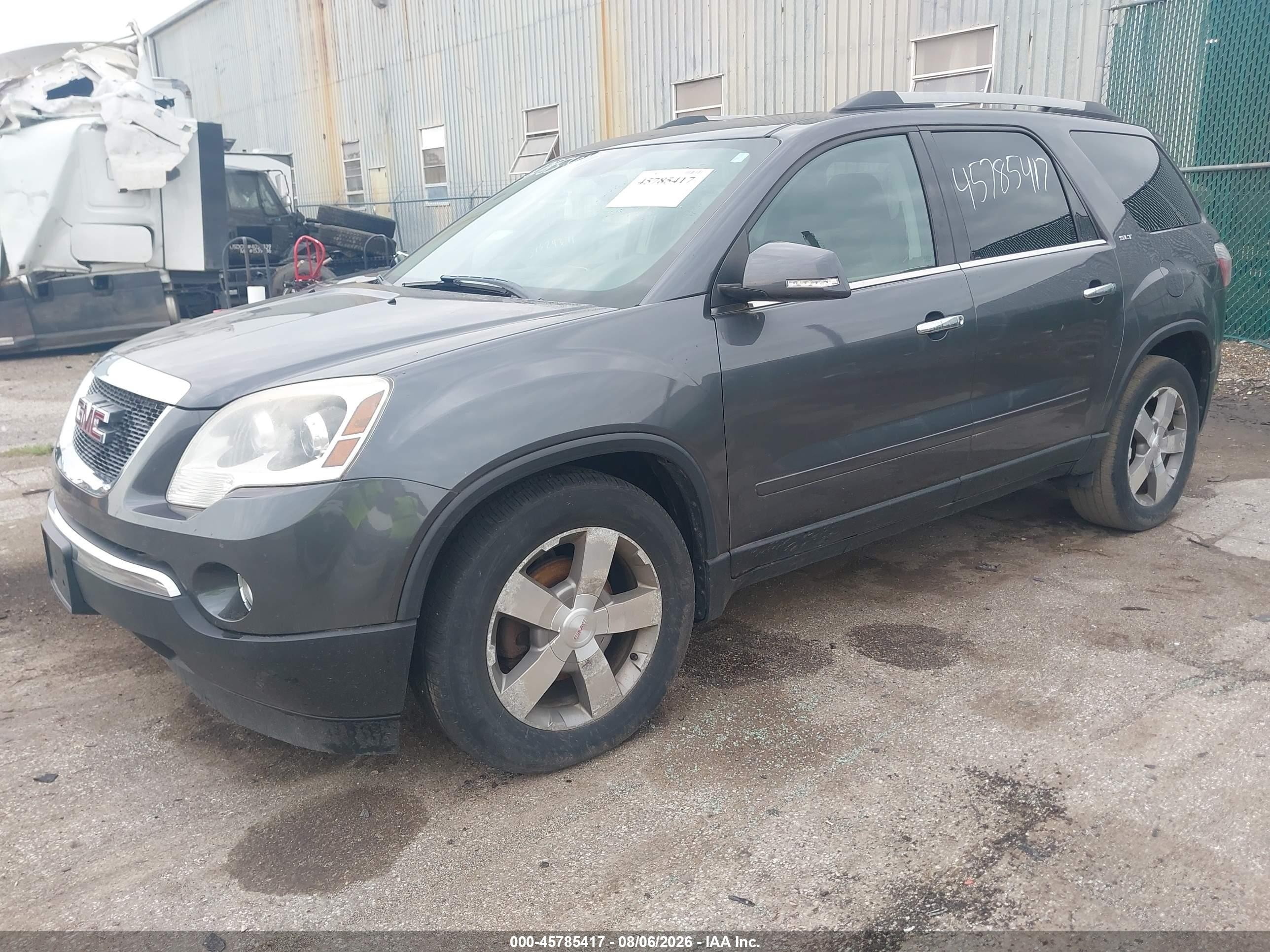 2012 Gmc Acadia Slt-1 Gray vin: 1GKKVREDXCJ419213