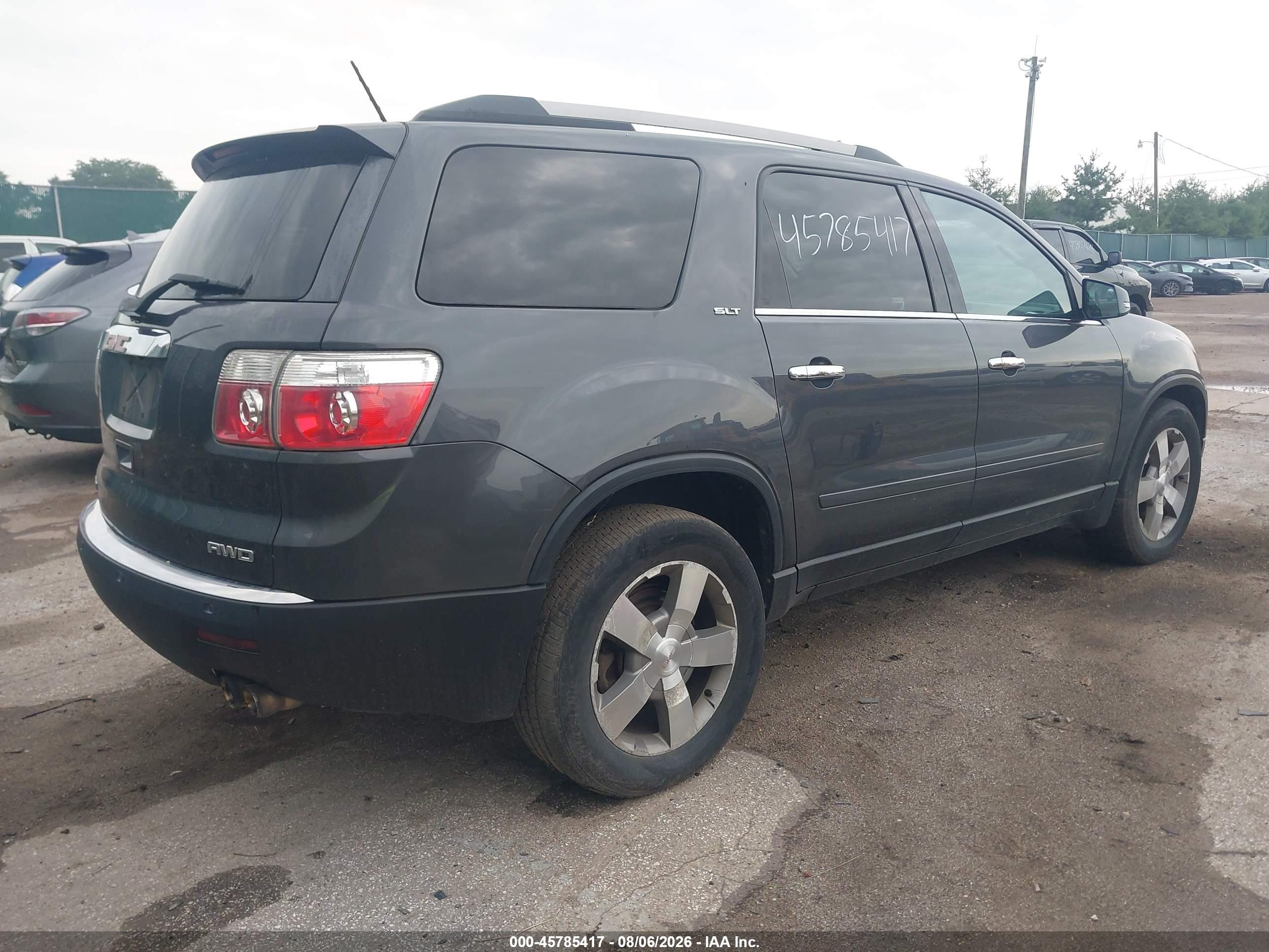 2012 Gmc Acadia Slt-1 Gray vin: 1GKKVREDXCJ419213