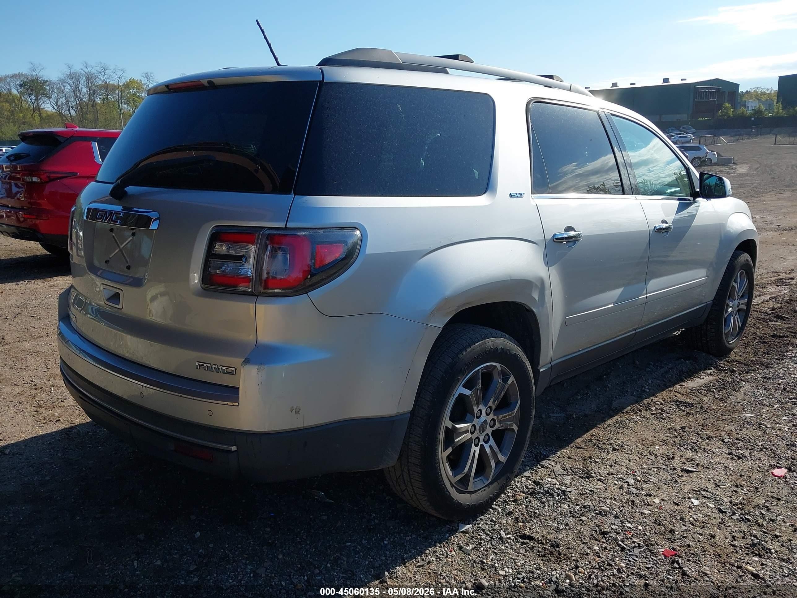 2014 Gmc Acadia Slt-1 Silver vin: 1GKKVRKD0EJ134382