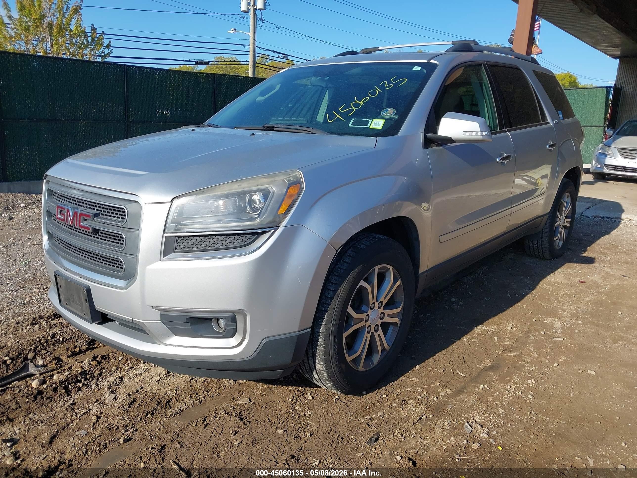 2014 Gmc Acadia Slt-1 Silver vin: 1GKKVRKD0EJ134382