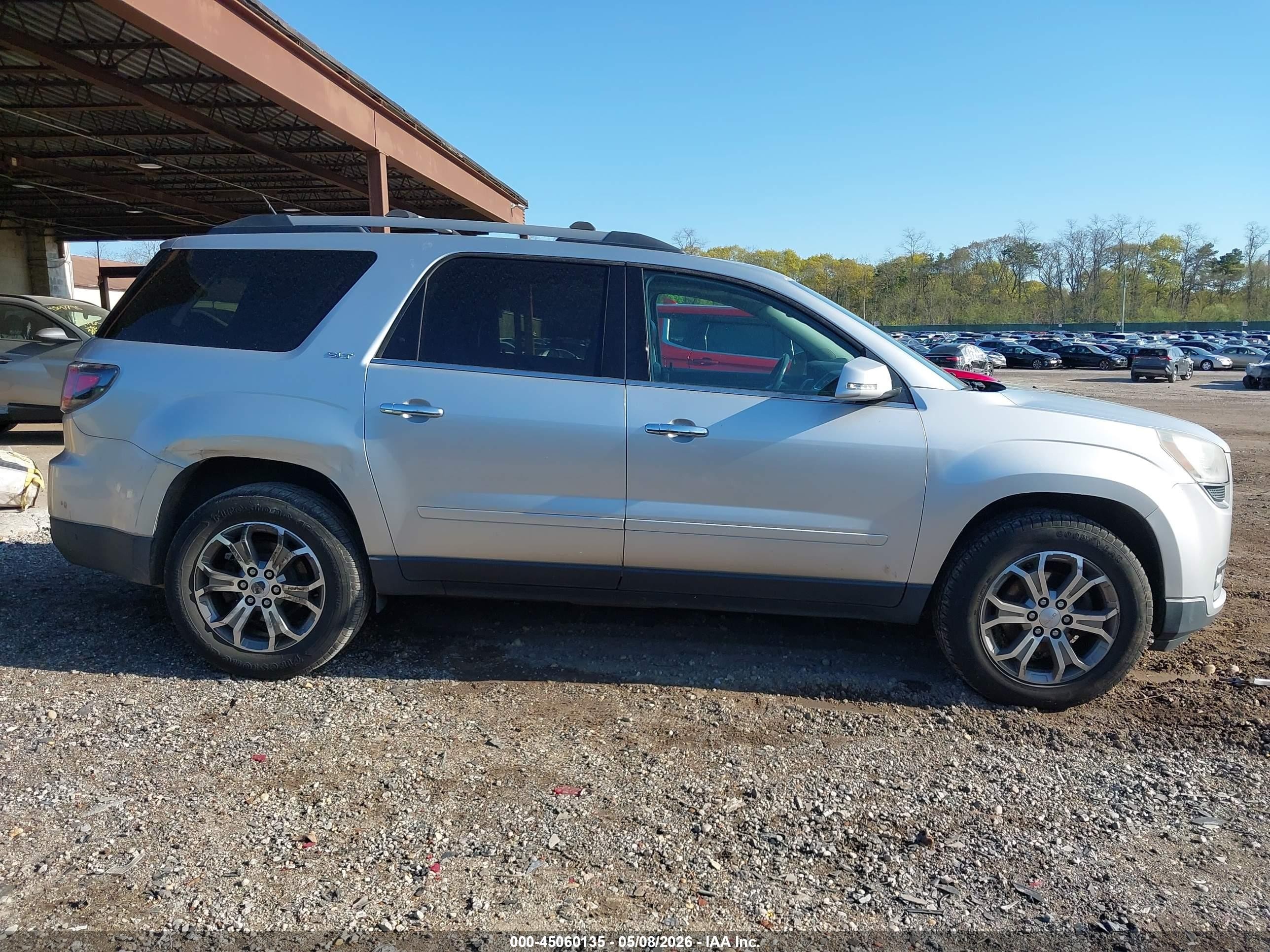 2014 Gmc Acadia Slt-1 Silver vin: 1GKKVRKD0EJ134382