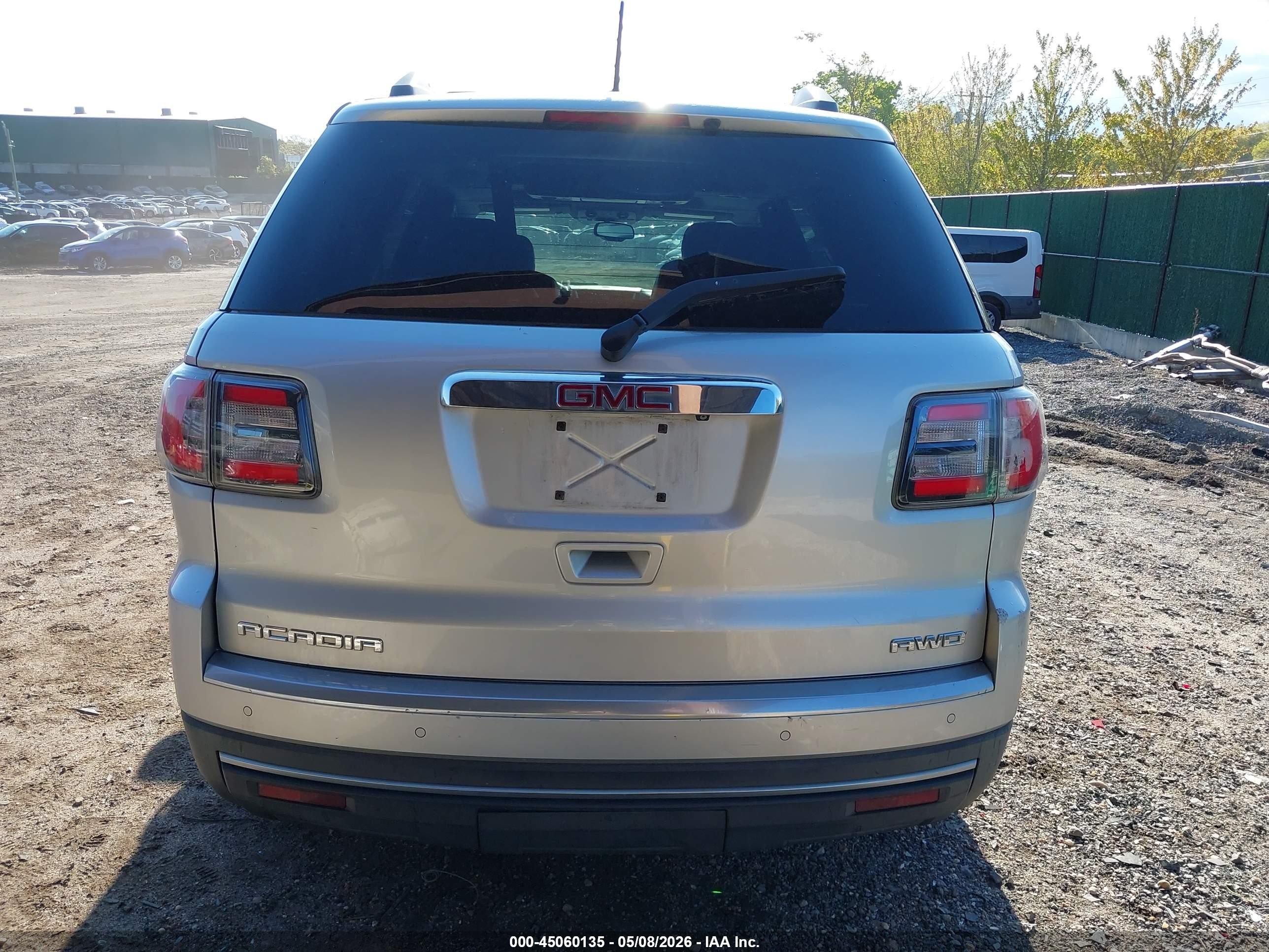 2014 Gmc Acadia Slt-1 Silver vin: 1GKKVRKD0EJ134382