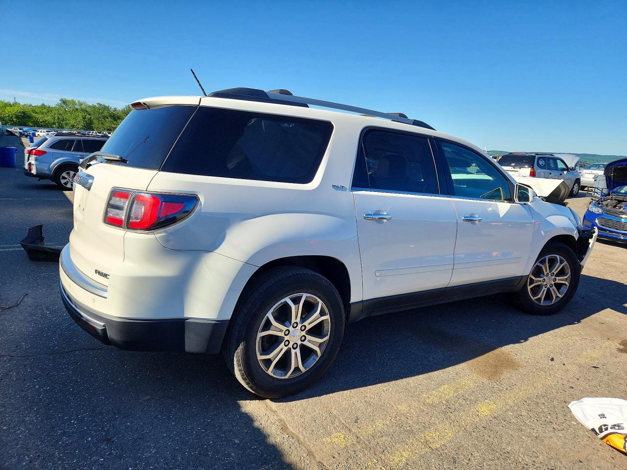 2015 Gmc Acadia Slt-1 White vin: 1GKKVRKD0FJ177279
