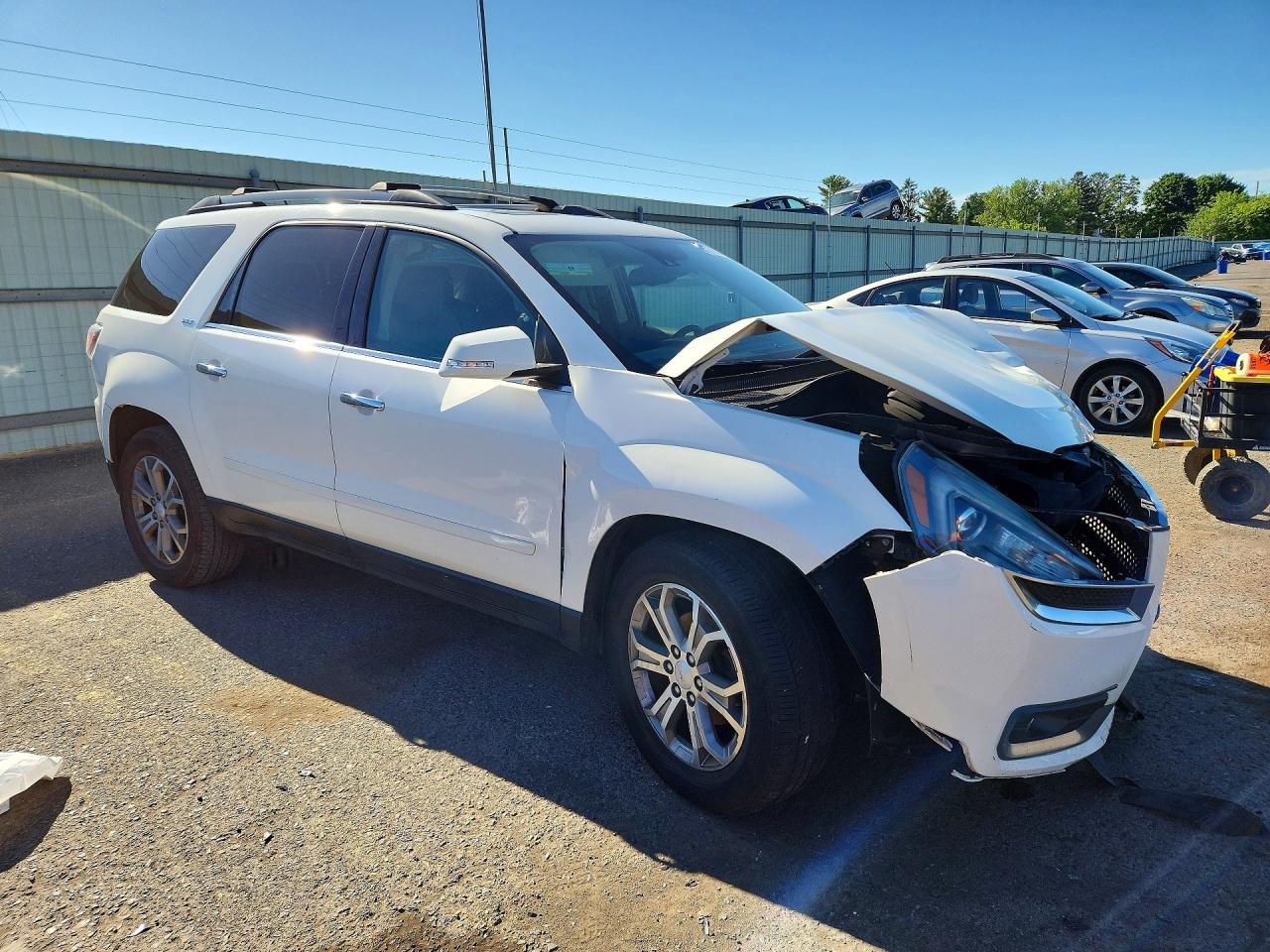 2015 Gmc Acadia Slt-1 White vin: 1GKKVRKD0FJ177279