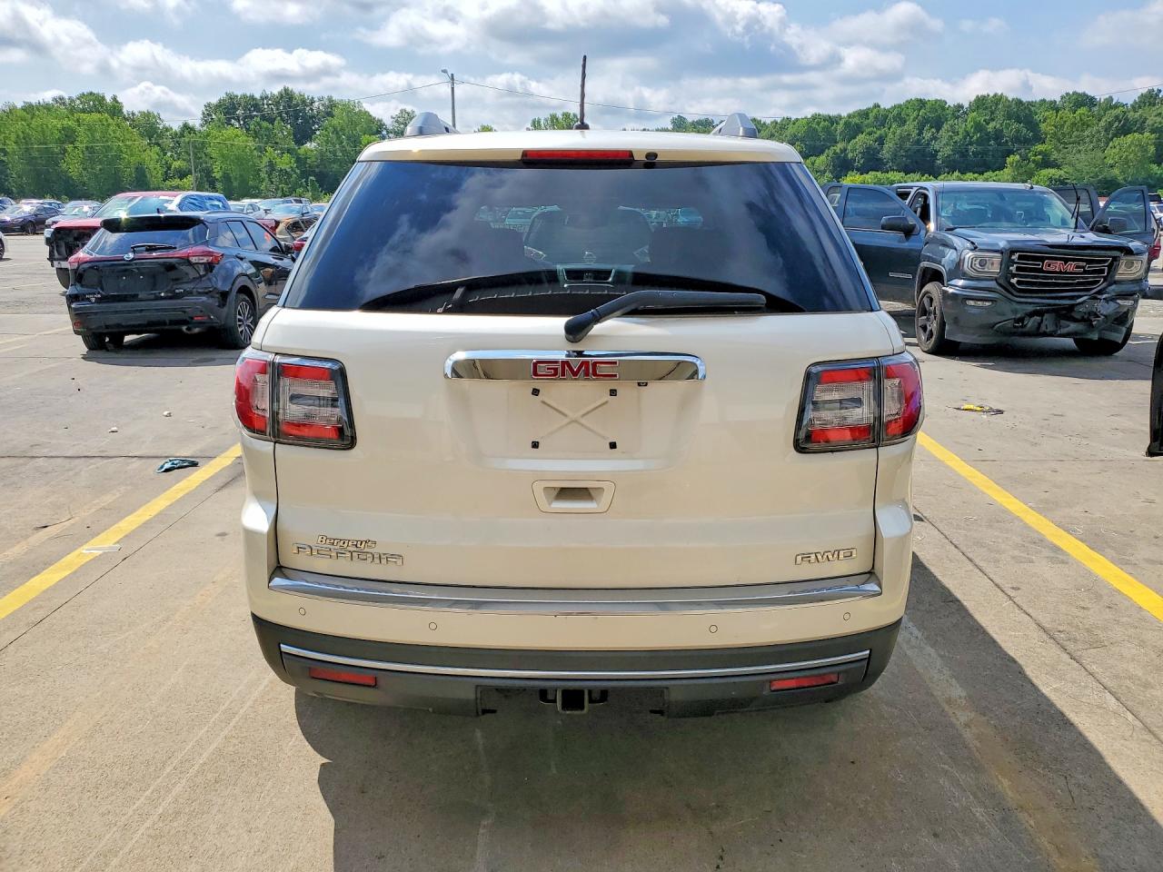 2015 Gmc Acadia Slt-1 White vin: 1GKKVRKD0FJ205680