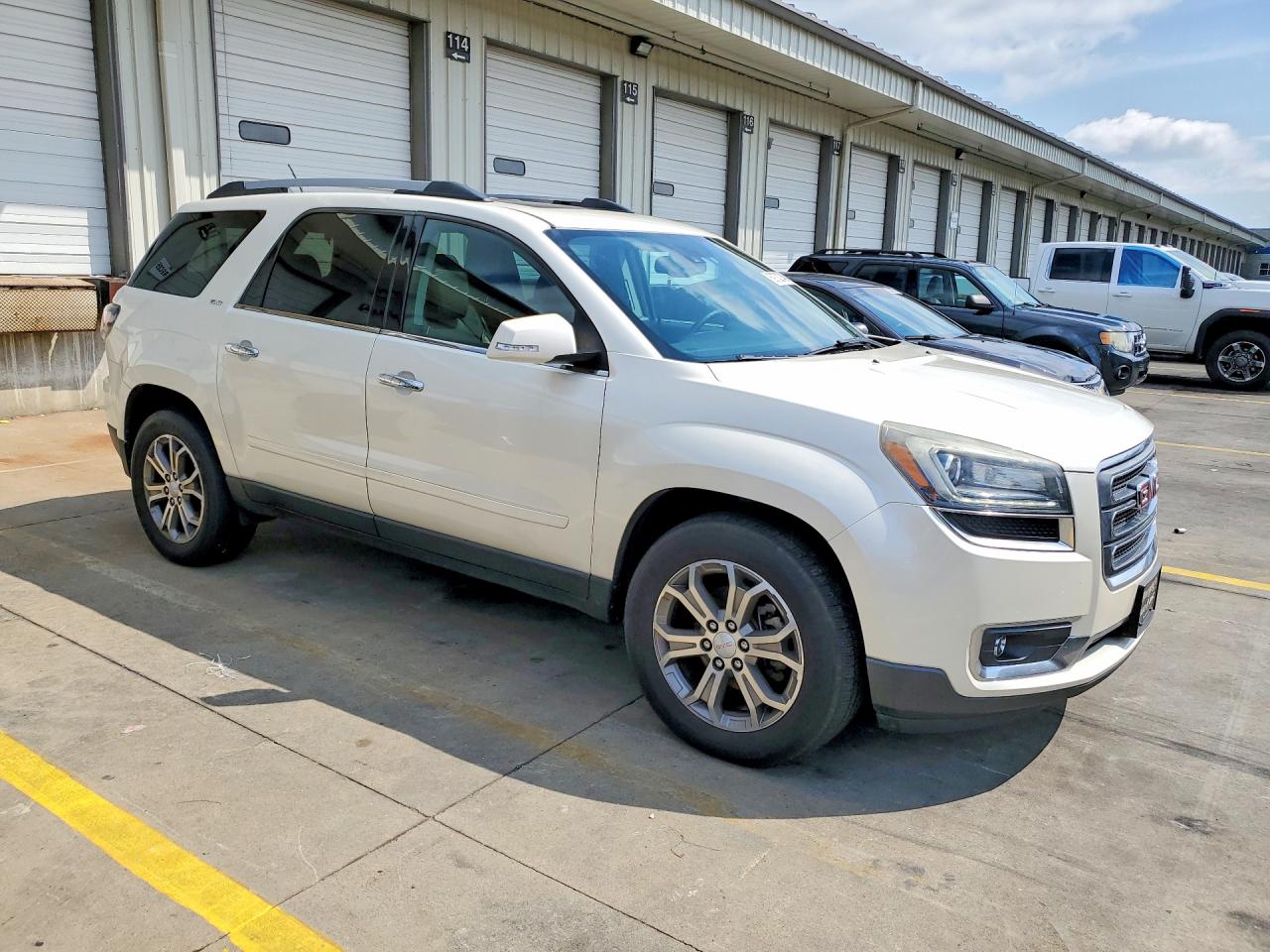 2015 Gmc Acadia Slt-1 White vin: 1GKKVRKD0FJ205680