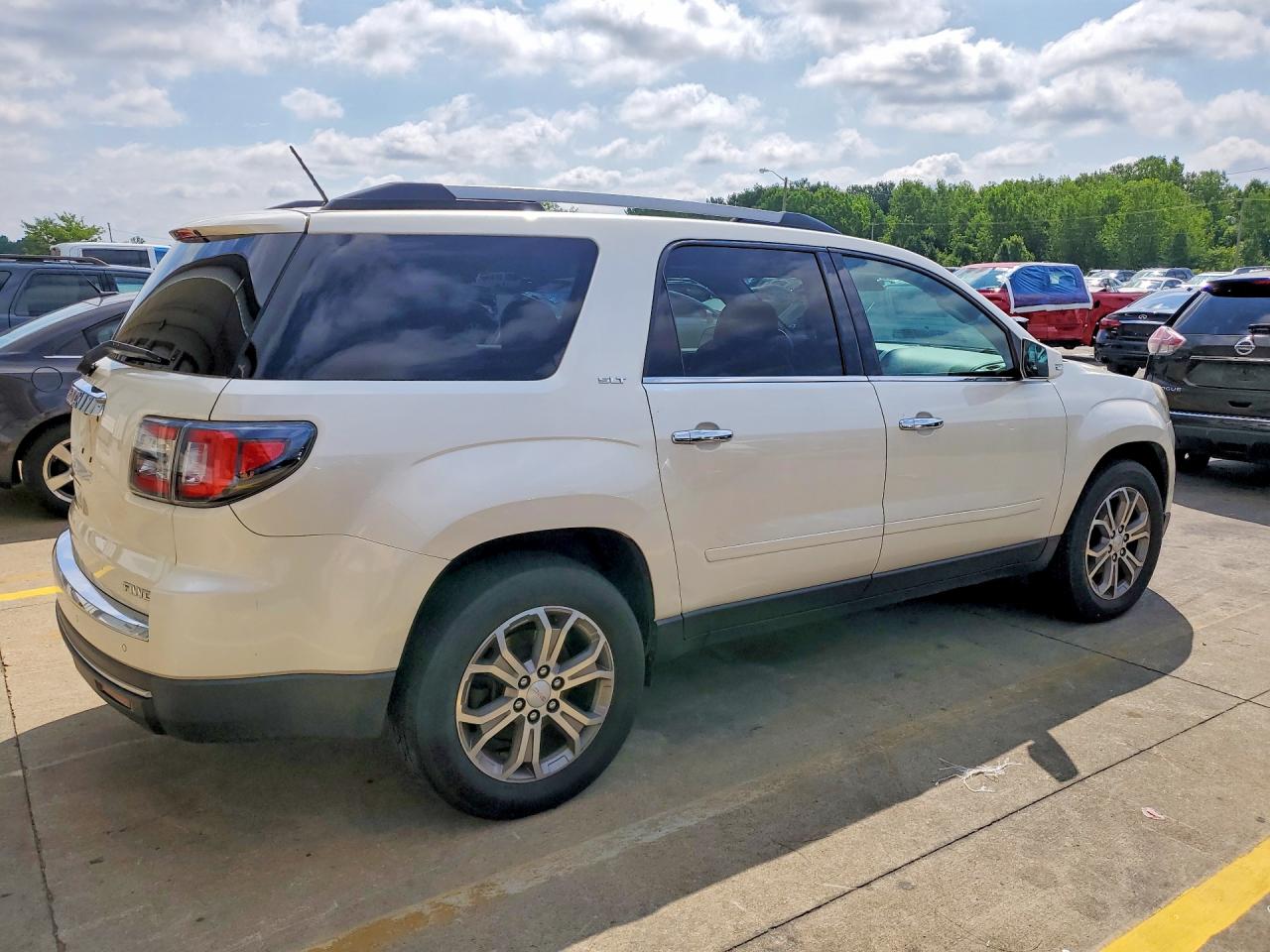 2015 Gmc Acadia Slt-1 White vin: 1GKKVRKD0FJ205680