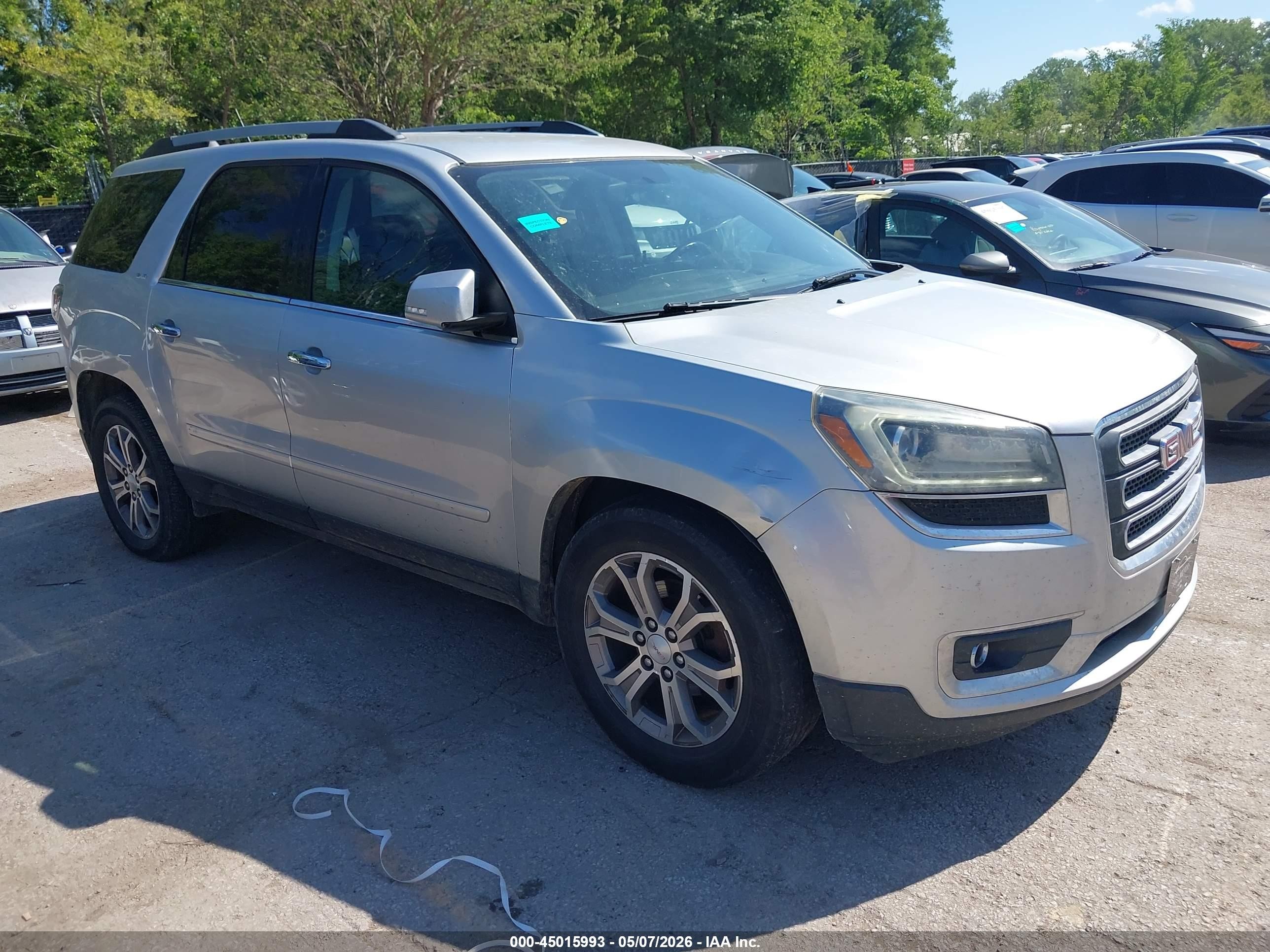 2013 Gmc Acadia Slt-1 Silver vin: 1GKKVRKD1DJ246624