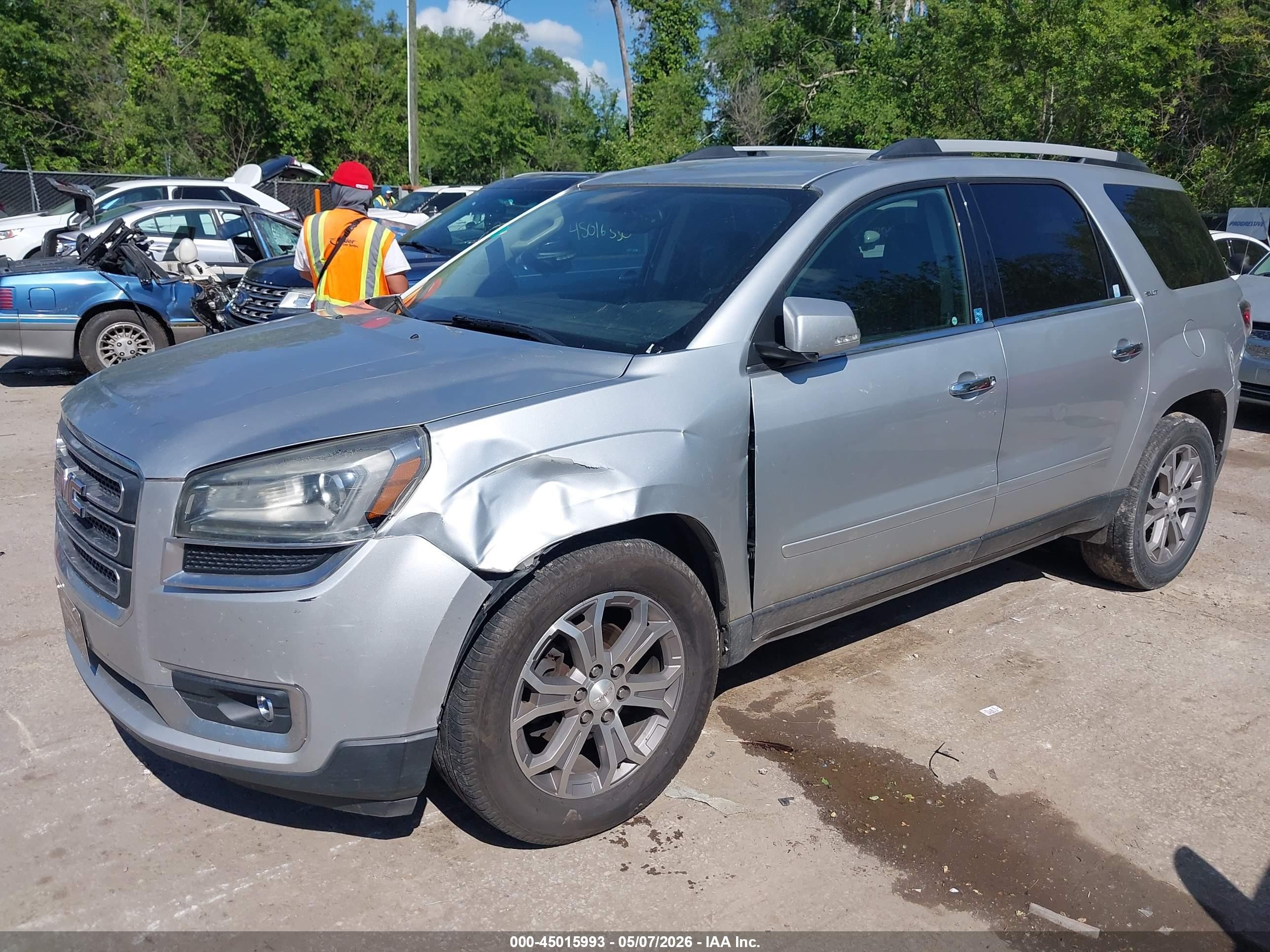 2013 Gmc Acadia Slt-1 Silver vin: 1GKKVRKD1DJ246624