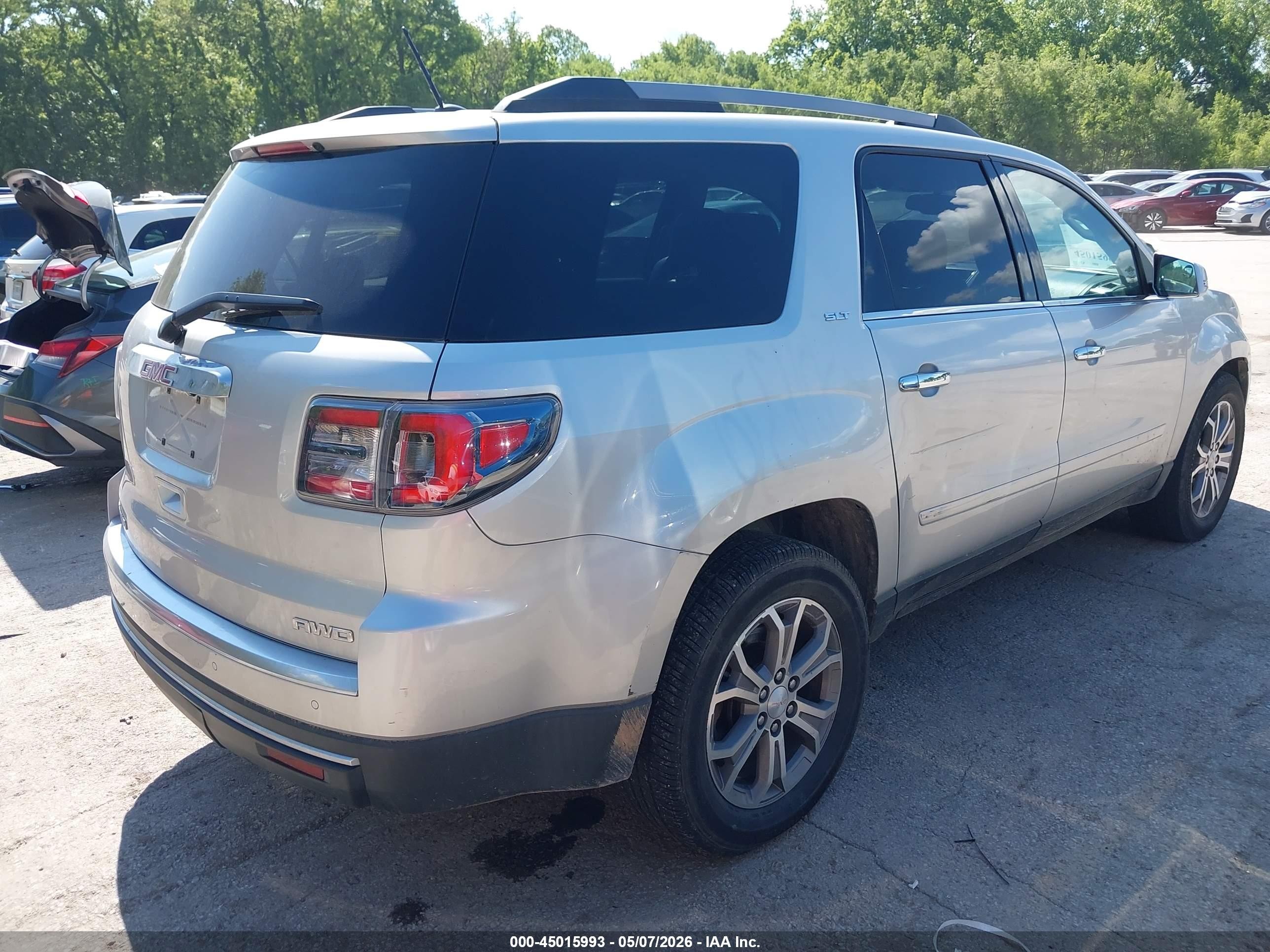 2013 Gmc Acadia Slt-1 Silver vin: 1GKKVRKD1DJ246624