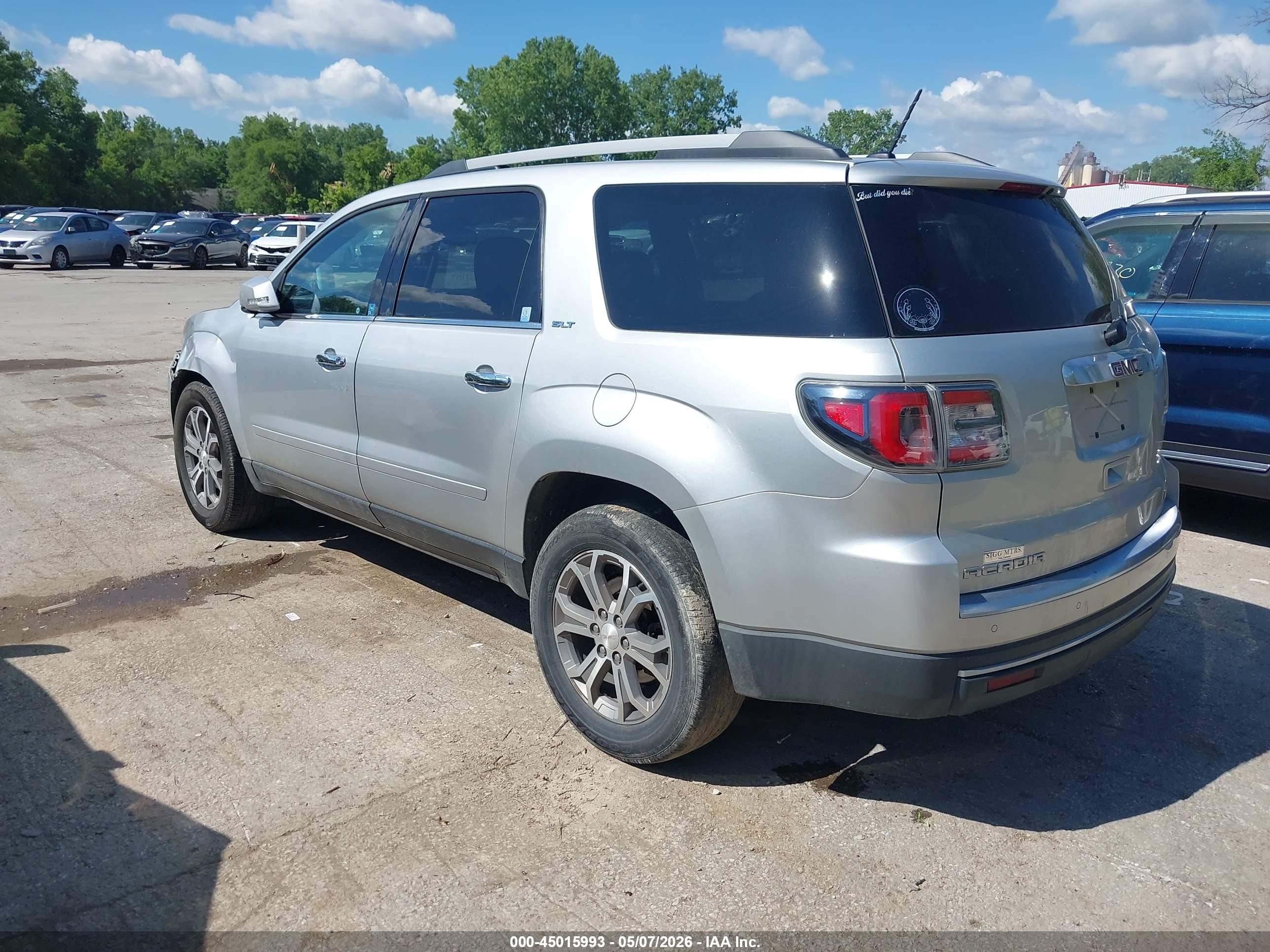 2013 Gmc Acadia Slt-1 Silver vin: 1GKKVRKD1DJ246624