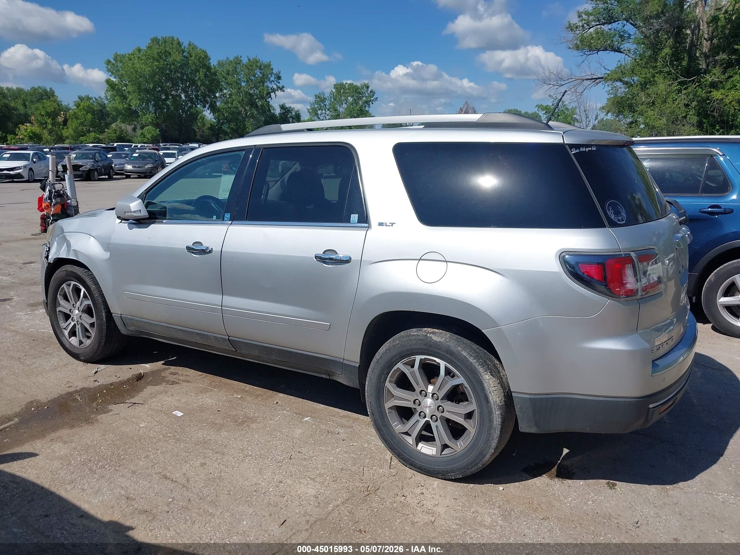 2013 Gmc Acadia Slt-1 Silver vin: 1GKKVRKD1DJ246624