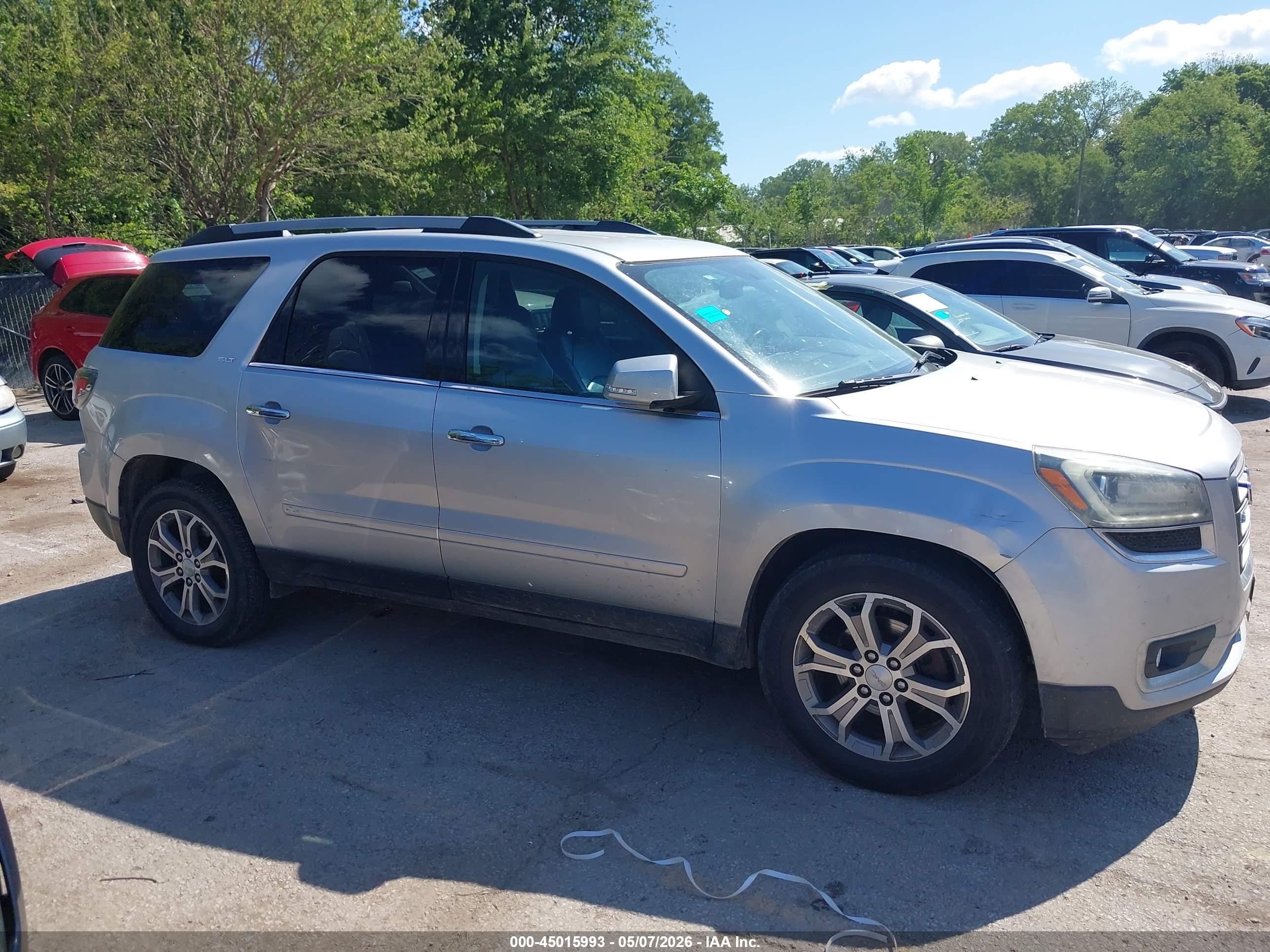 2013 Gmc Acadia Slt-1 Silver vin: 1GKKVRKD1DJ246624