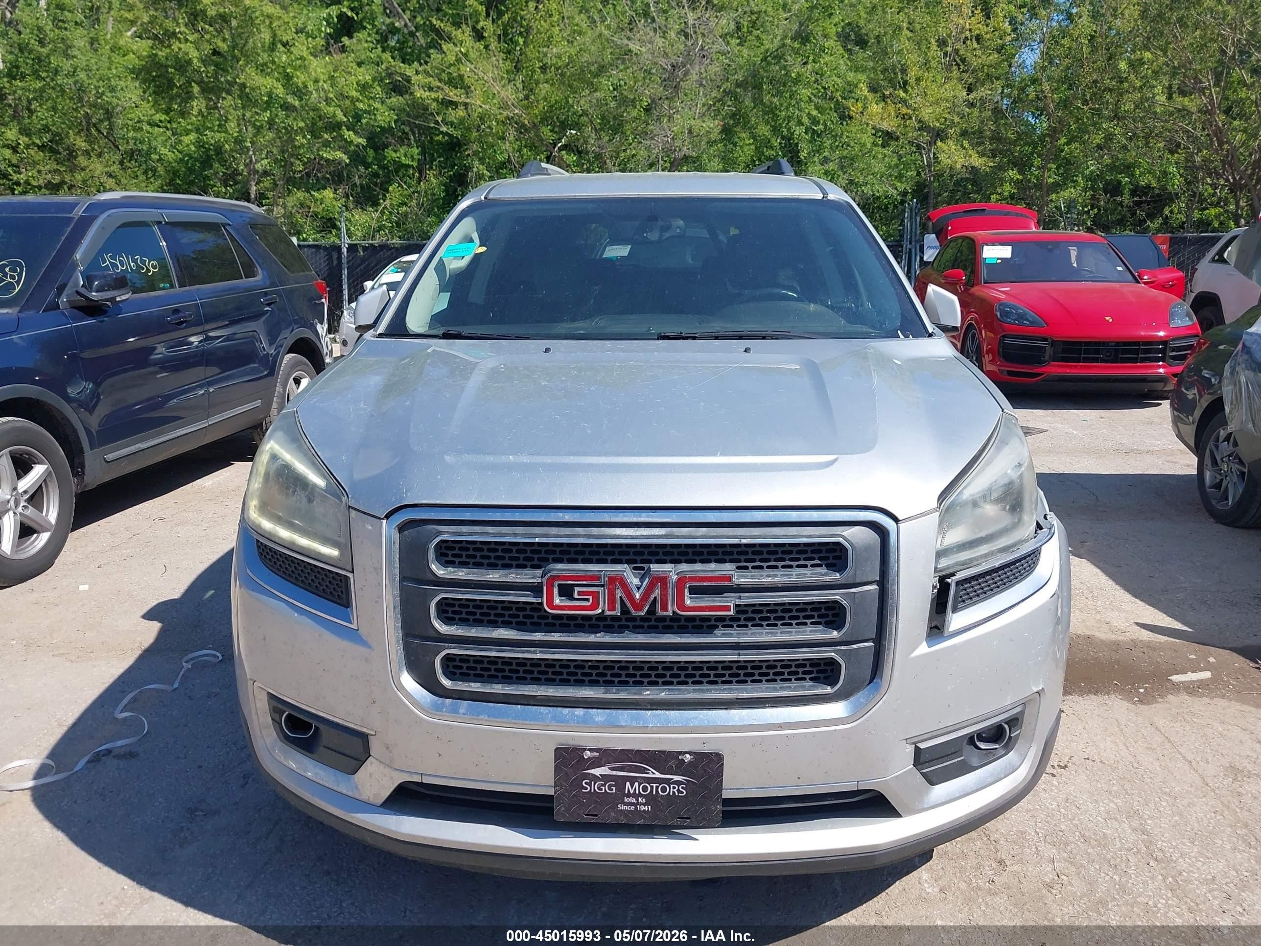 2013 Gmc Acadia Slt-1 Silver vin: 1GKKVRKD1DJ246624