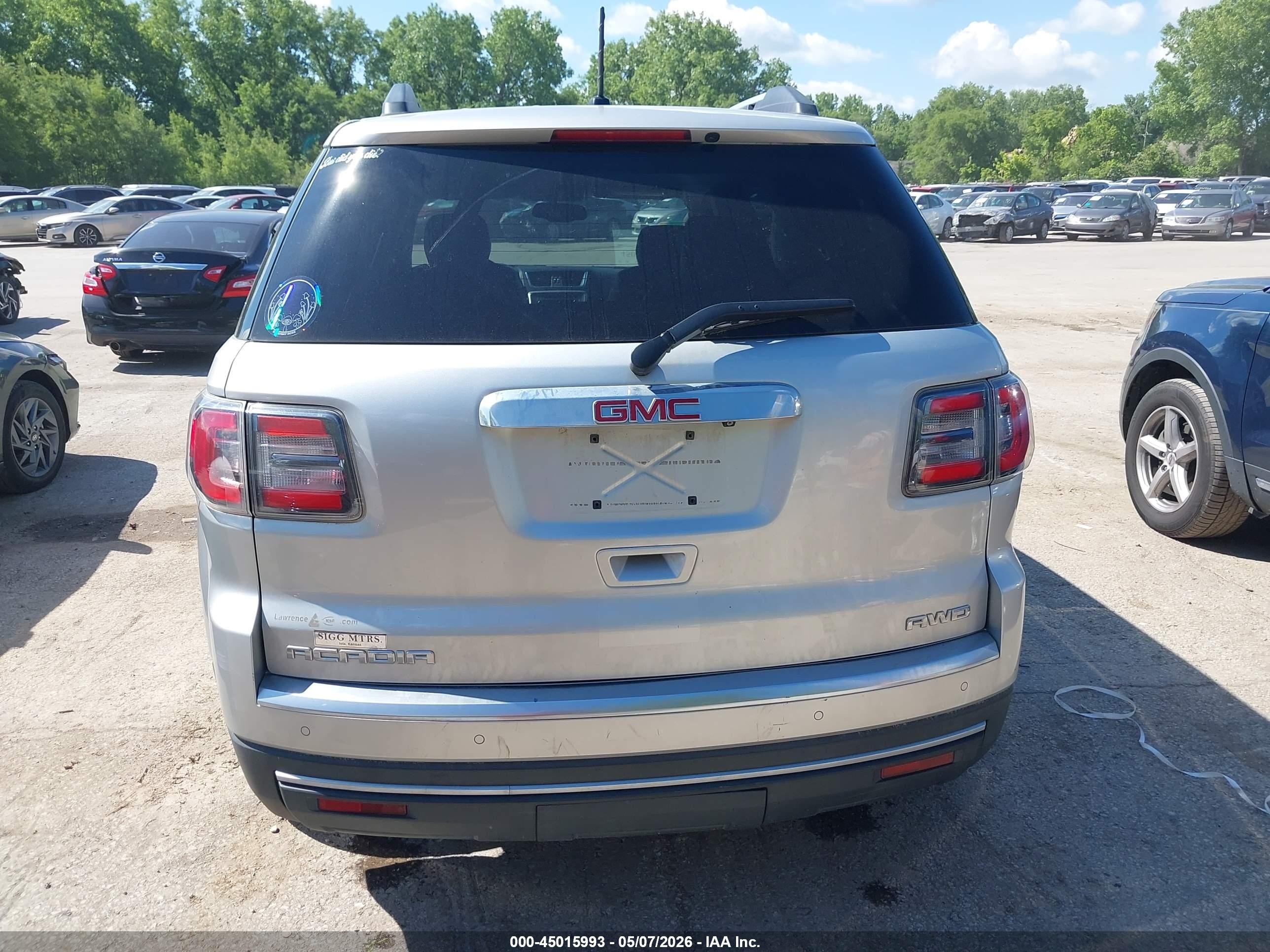 2013 Gmc Acadia Slt-1 Silver vin: 1GKKVRKD1DJ246624