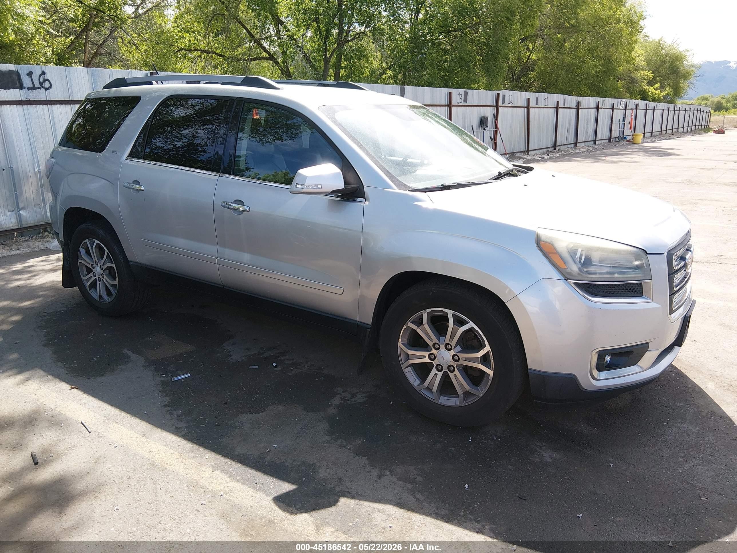 2013 Gmc Acadia Slt-1 Silver vin: 1GKKVRKD1DJ256361
