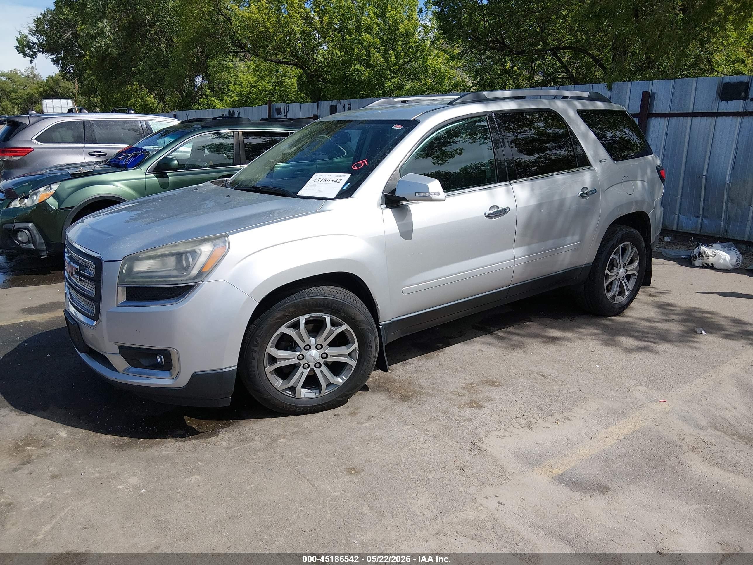 2013 Gmc Acadia Slt-1 Silver vin: 1GKKVRKD1DJ256361