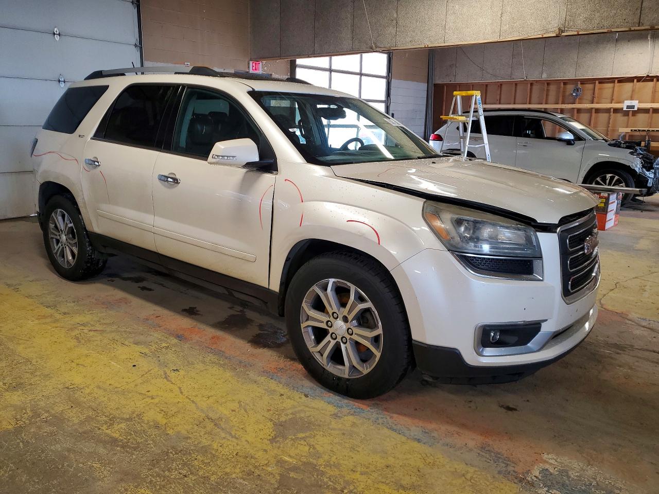 2013 Gmc Acadia Slt-1 White vin: 1GKKVRKD1DJ263326