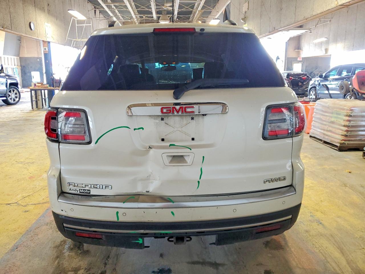 2013 Gmc Acadia Slt-1 White vin: 1GKKVRKD1DJ263326