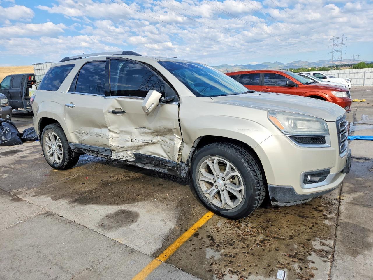2014 Gmc Acadia Slt-1 Beige vin: 1GKKVRKD1EJ127151
