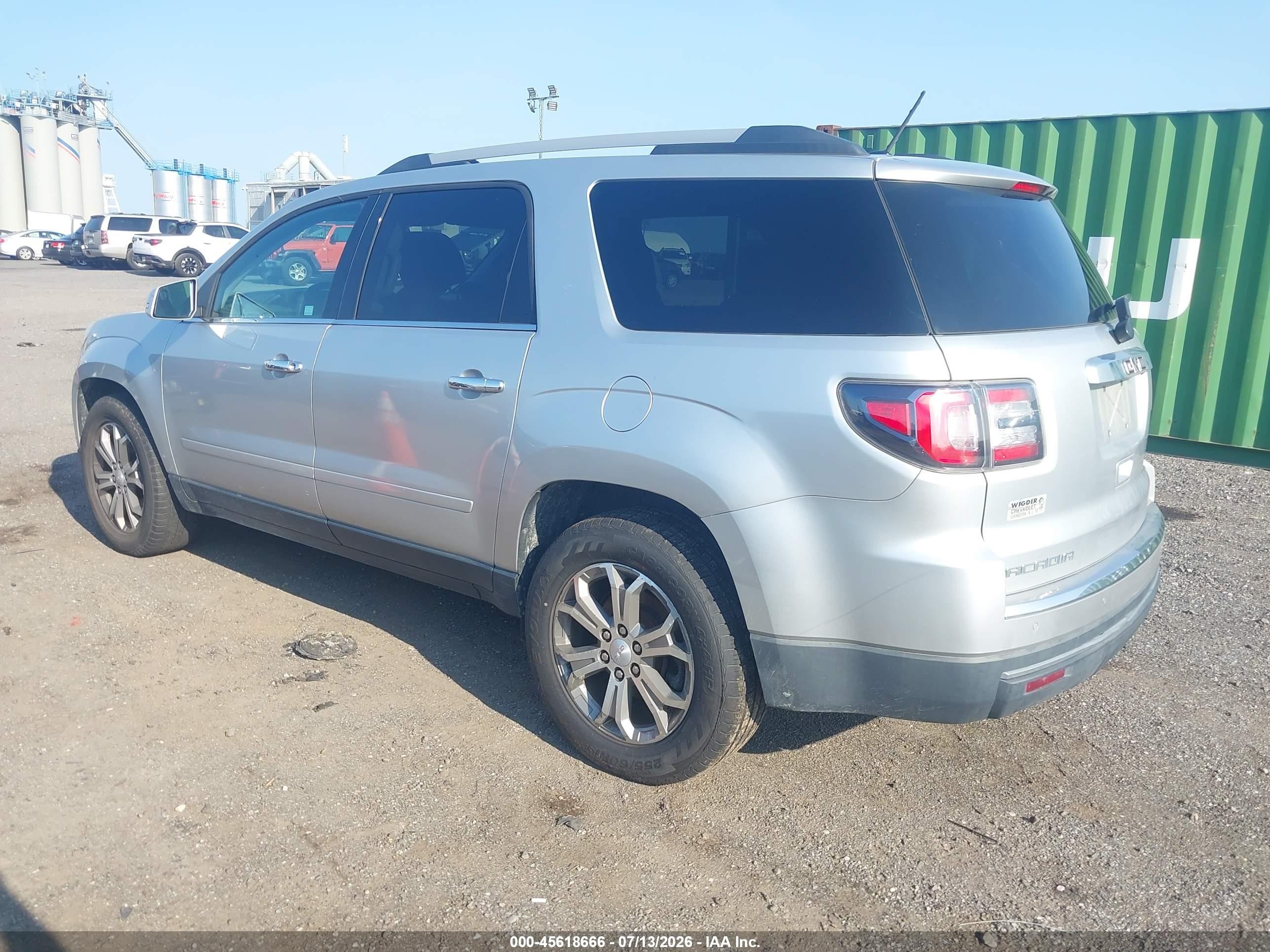 2015 Gmc Acadia Slt Silver vin: 1GKKVRKD1FJ123506