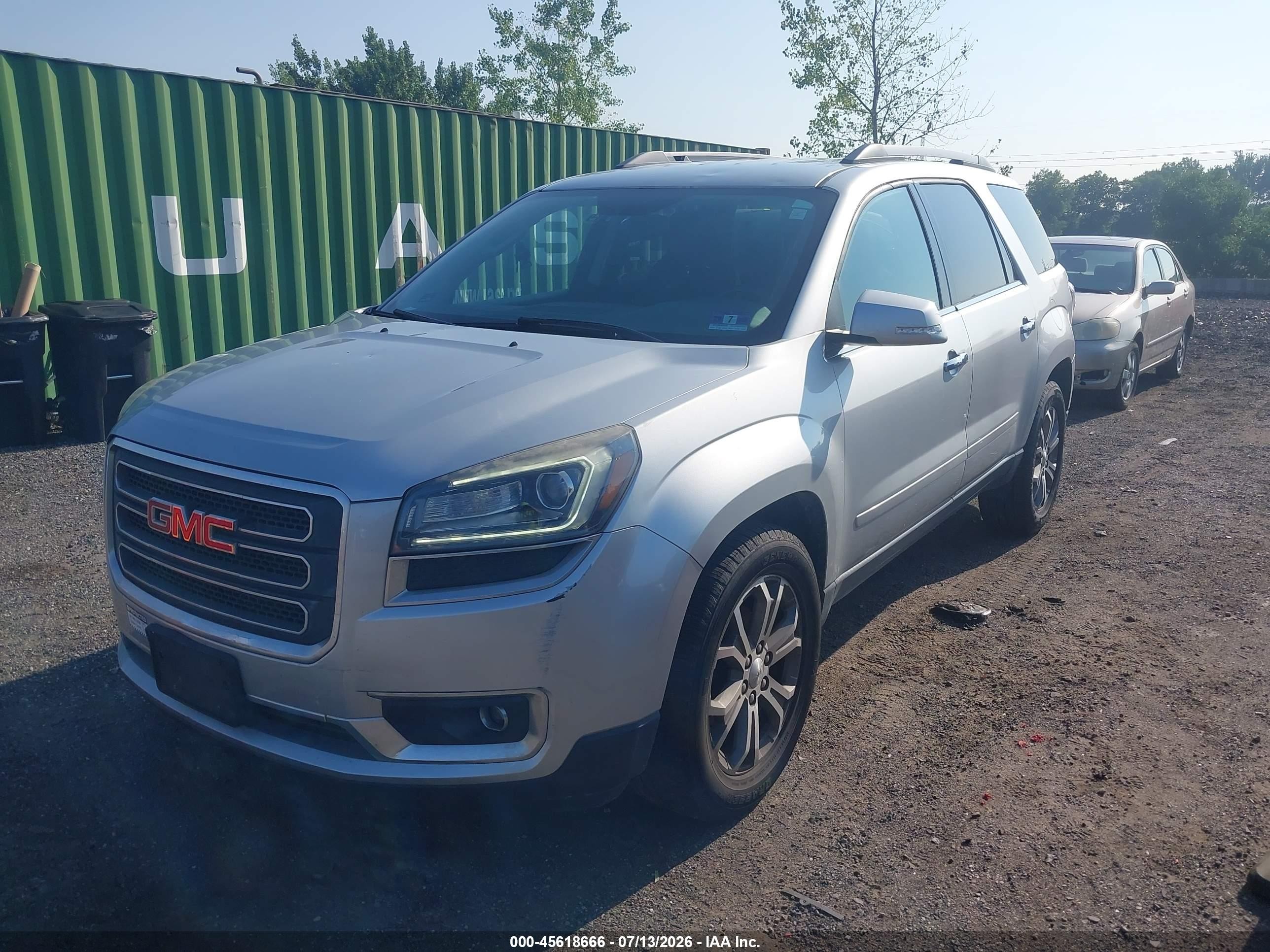 2015 Gmc Acadia Slt Silver vin: 1GKKVRKD1FJ123506