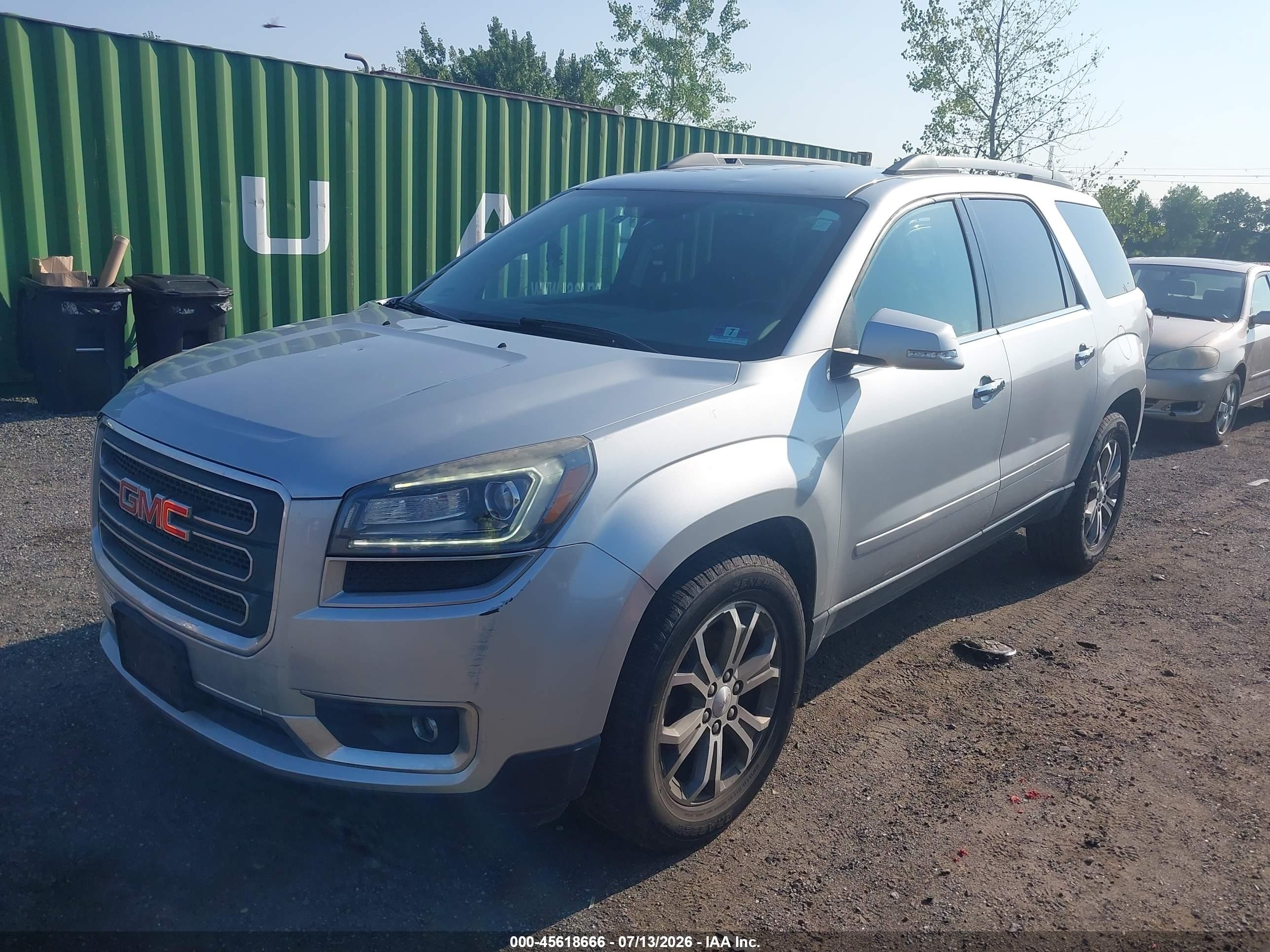 2015 Gmc Acadia Slt Silver vin: 1GKKVRKD1FJ123506