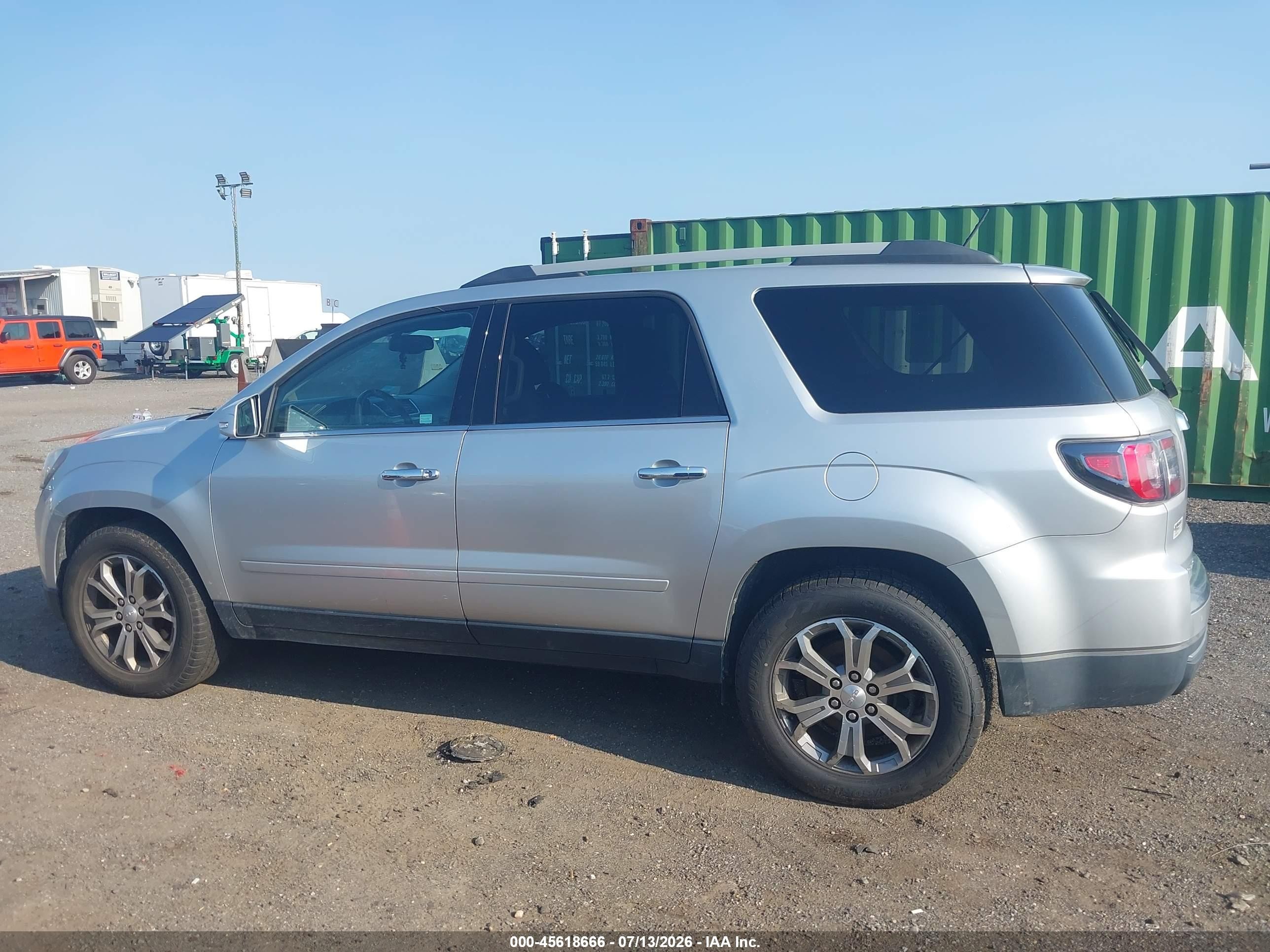2015 Gmc Acadia Slt Silver vin: 1GKKVRKD1FJ123506